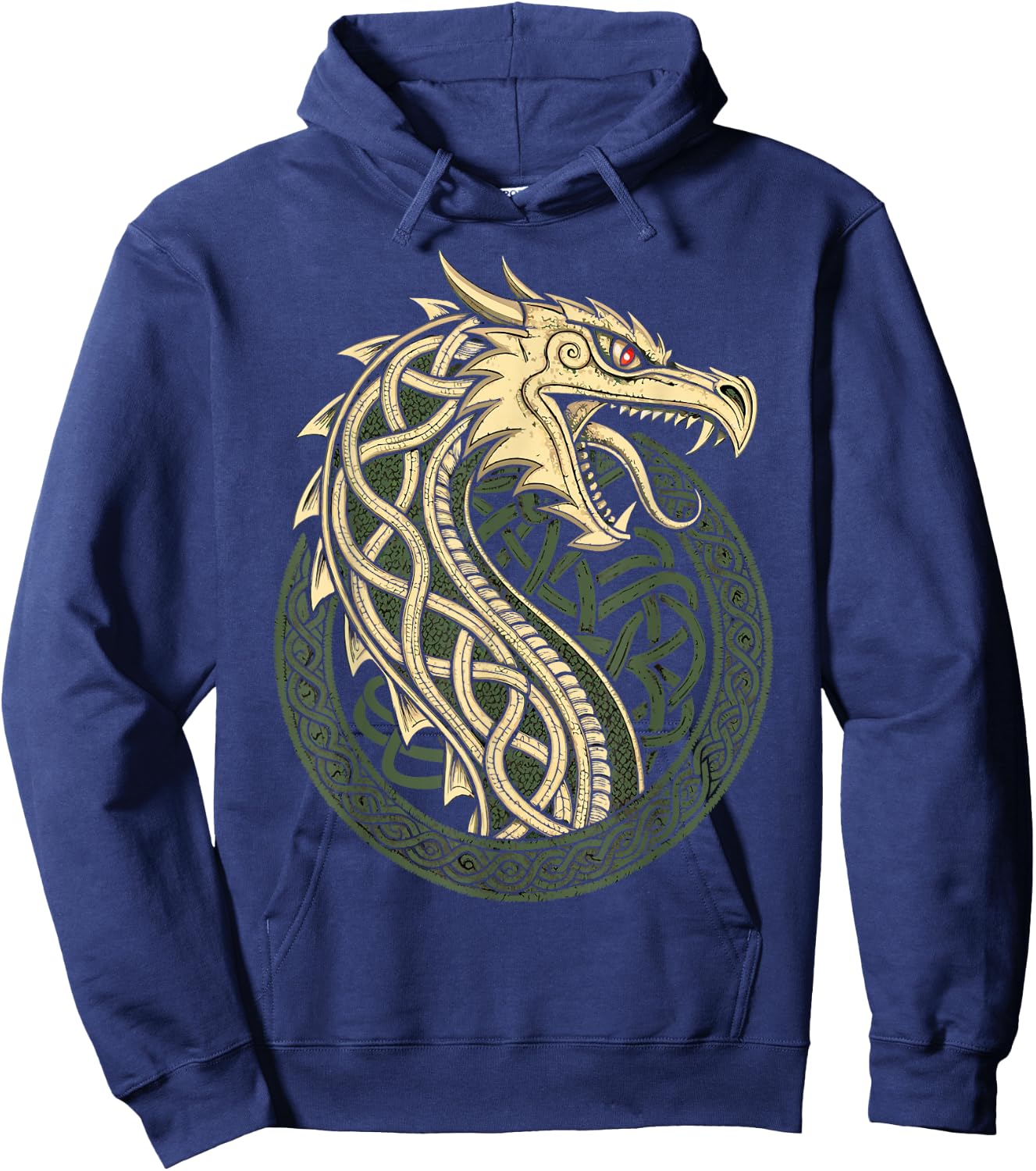 Jörmungandr The World Serpent – Norse Viking Dragon Hoodie - Hoodie | Navy