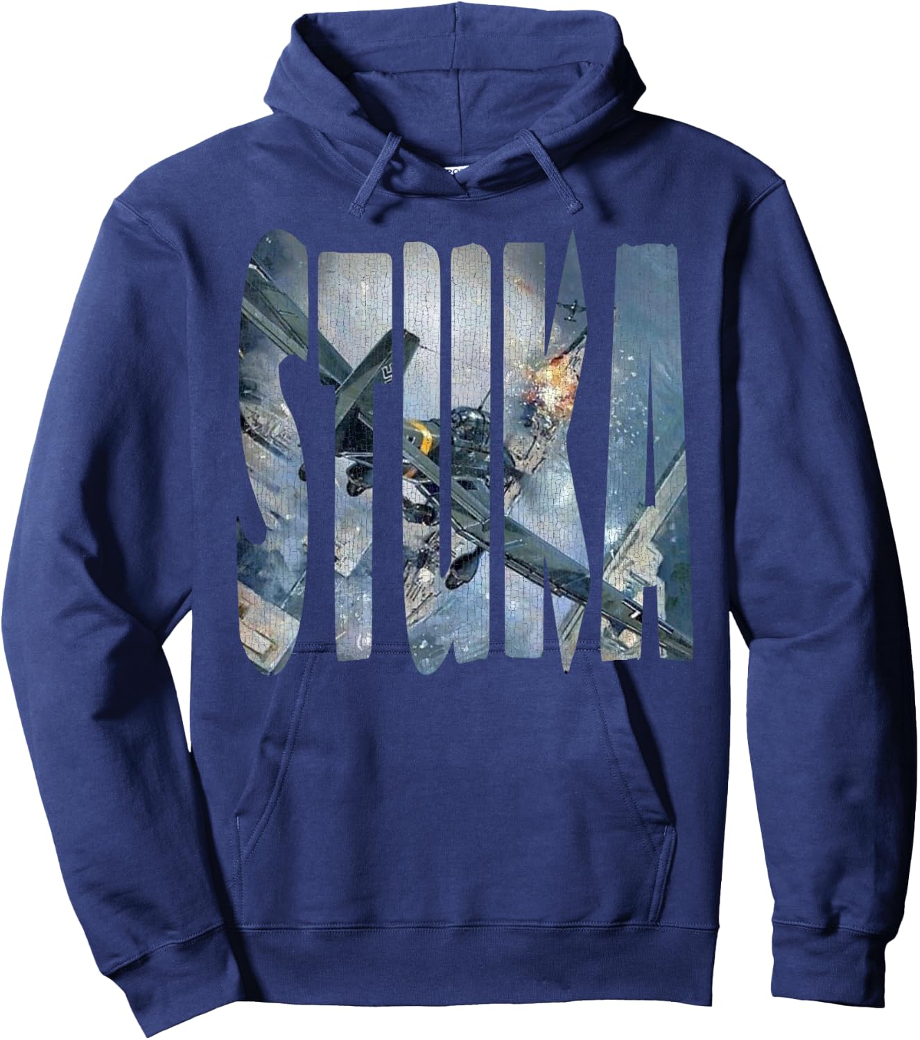 Stuka Junkers Ju 87 WW2 German Warbird Aviation Hobbyist Hoodie - Hoodie | Navy