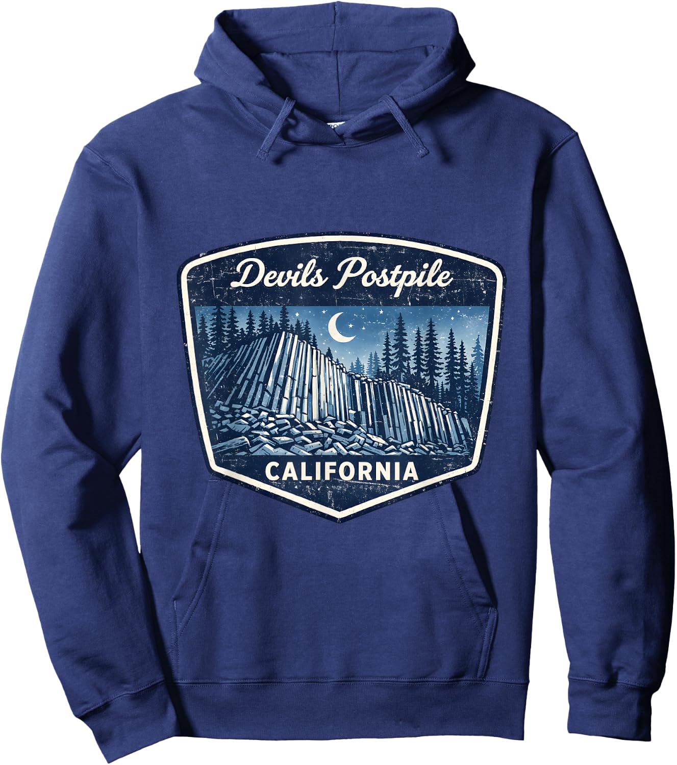 Devils Postpile California National Park Mountain Nature Hoodie - Hoodie | Navy