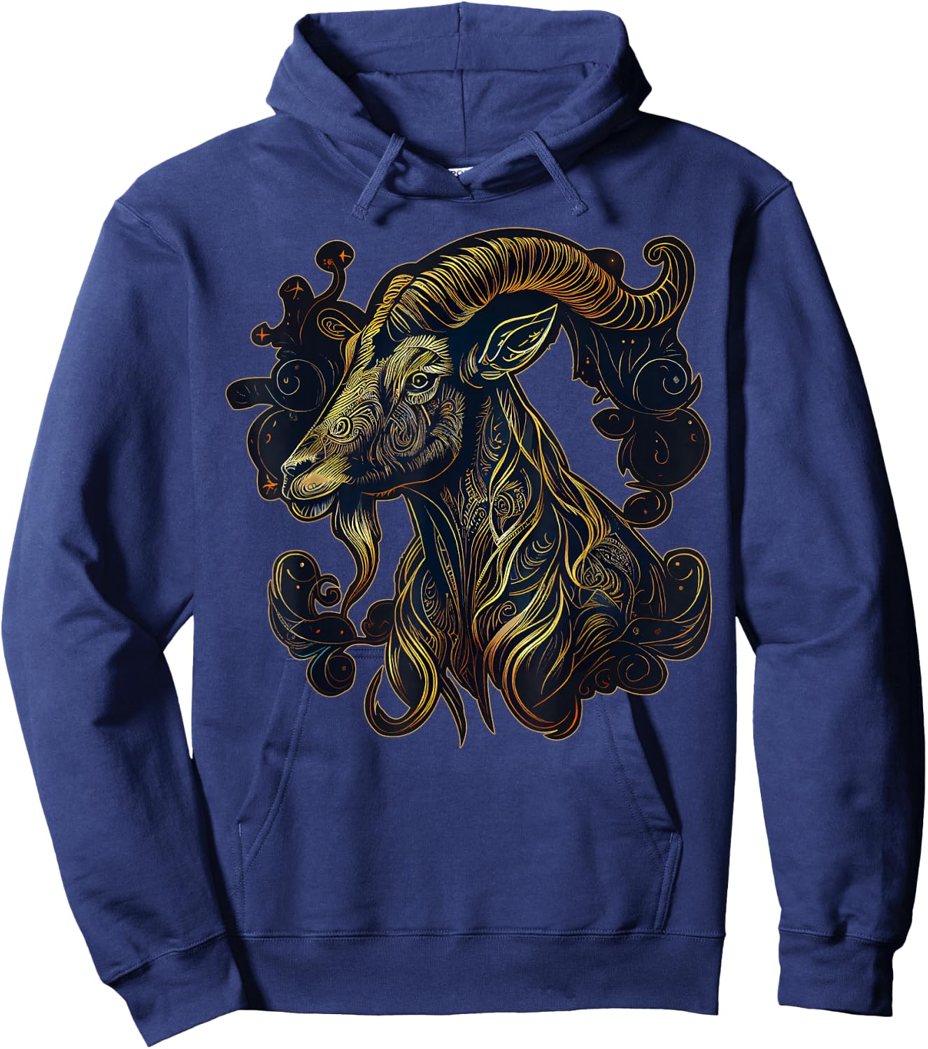 Year Of The Goat Chinese Zodiac Ram Animal Astrology Hoodie - Hoodie | Navy