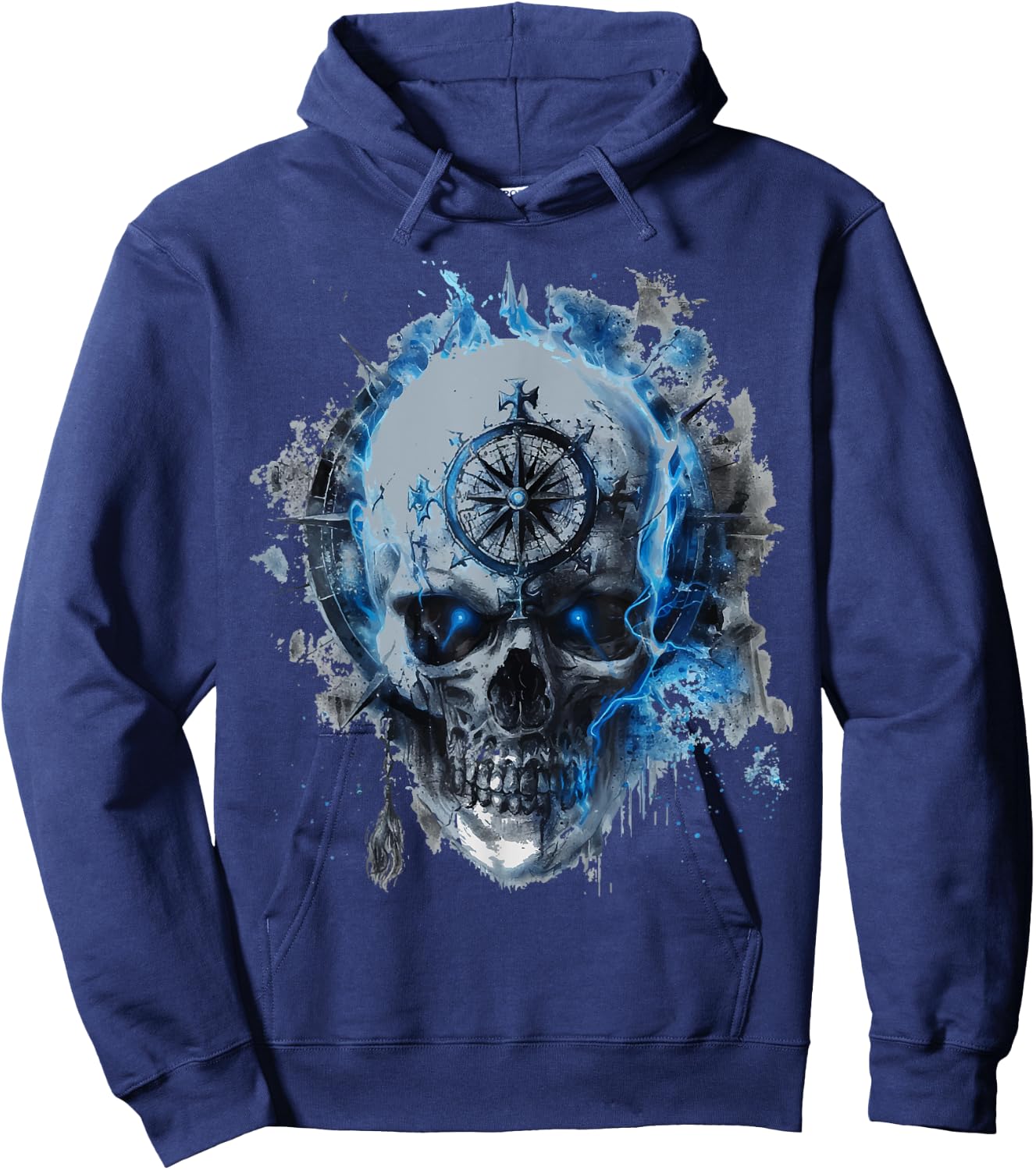 Skull Design Viking Gifts Hoodie - Hoodie | Navy
