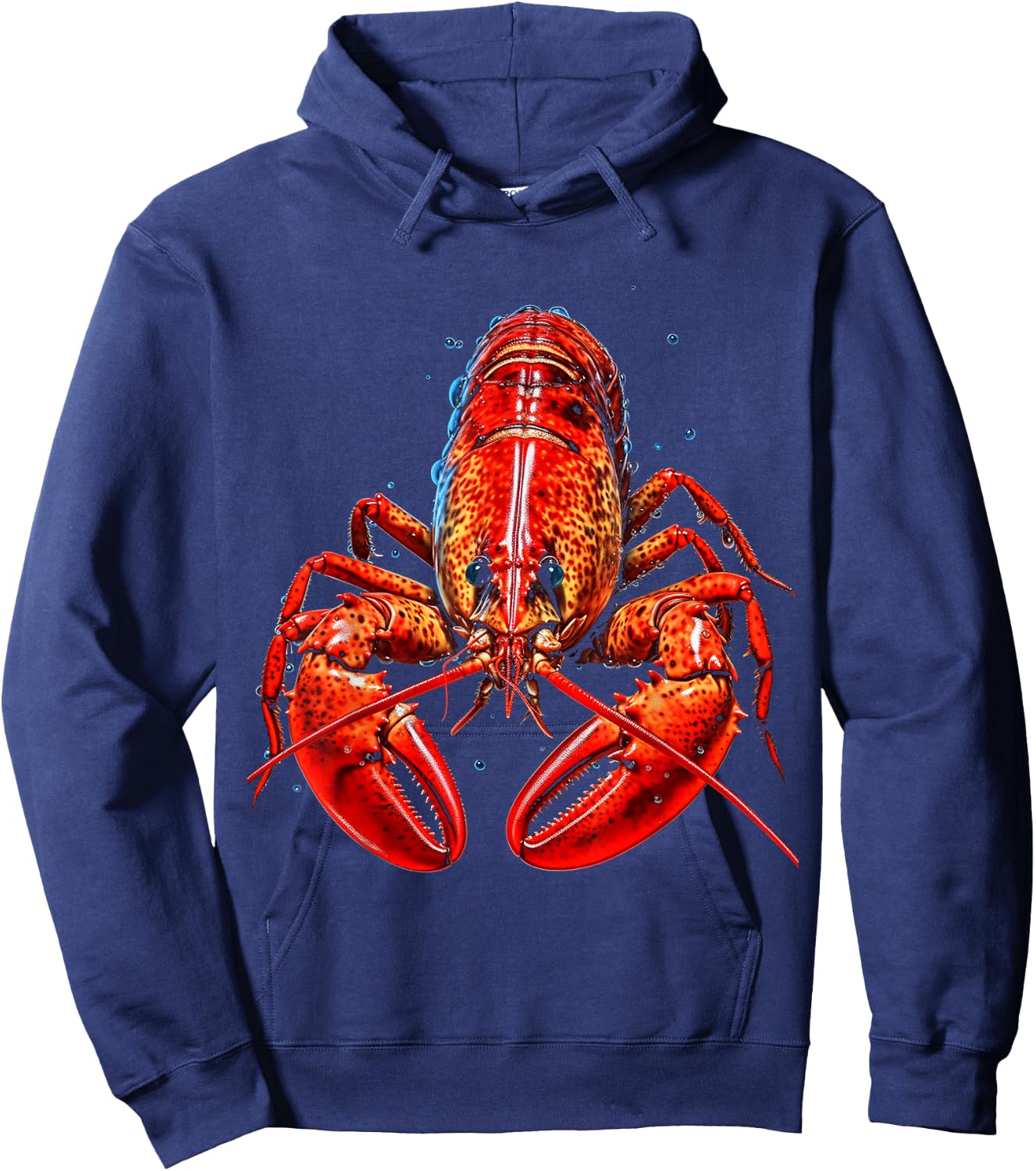 Lobster Animal Zoo Illustration Lobster Hoodie - Hoodie | Navy