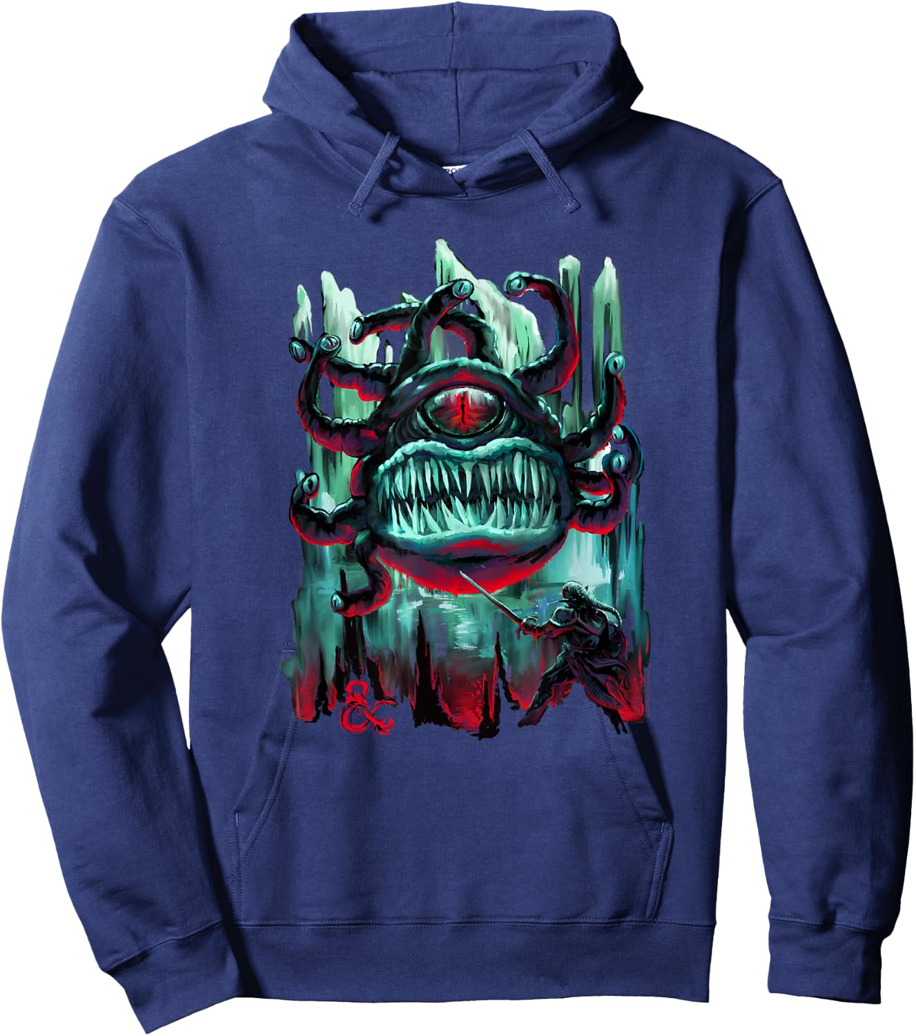 Dungeons & Dragons Wizards of the Coast Painted Beholder Hoodie - Hoodie | Navy