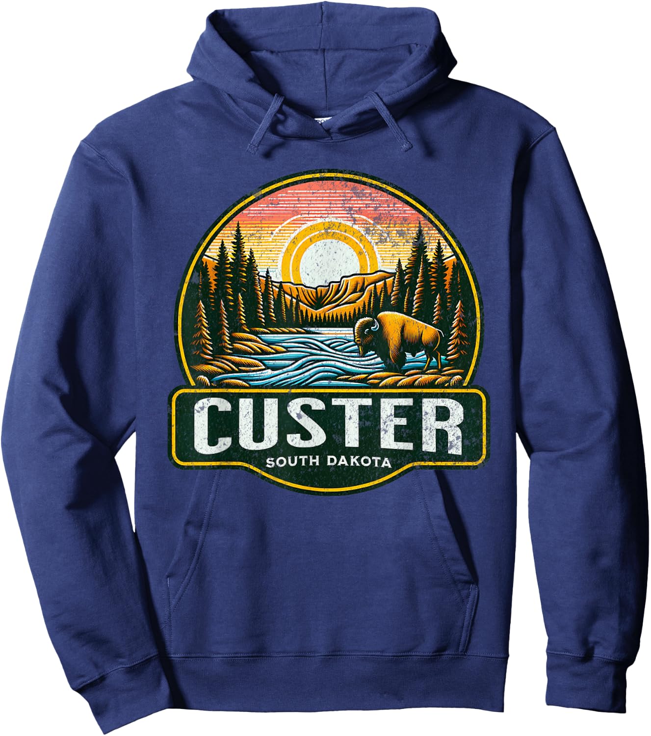 Custer State Park Hoodie - Hoodie | Navy