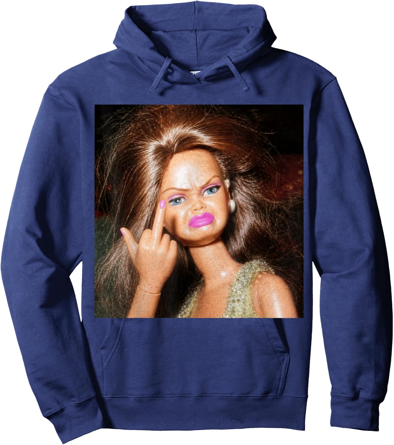 Lustiger ekelhafter Meme-Ausdruck, lustig, sarkastisch Hoodie - Hoodie | Navy