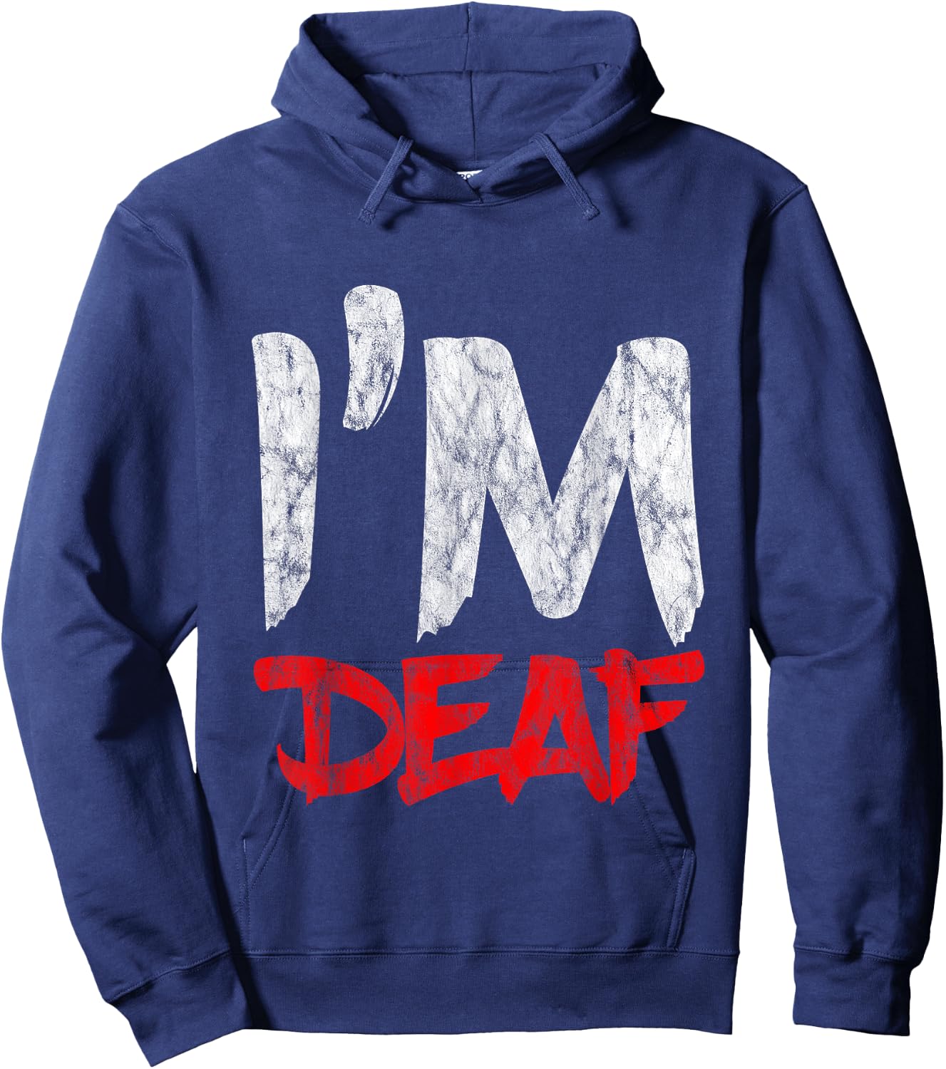I'm Deaf , black Hoodie - Hoodie | Navy