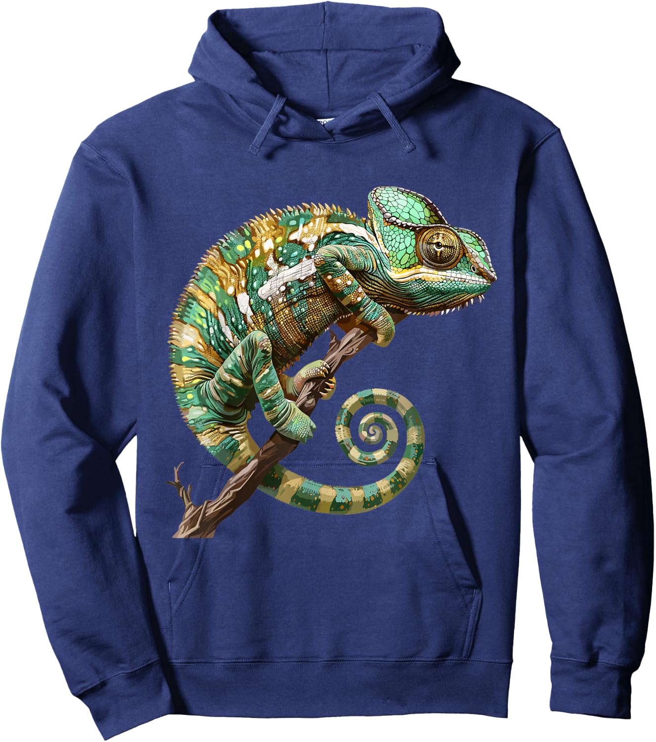 Chameleon, reptiles and Zoo Keeper Design Chameleon graphic, Chameleon , Small, Black Hoodie - Hoodie | Navy