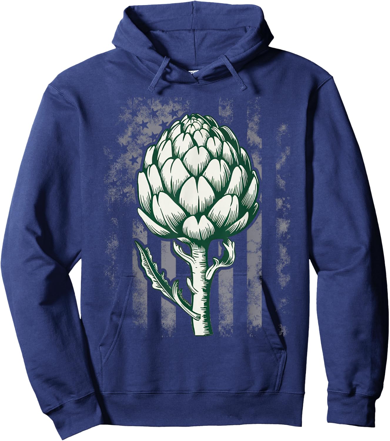 Artichoke Vegetable Artichoke Retro Vintage Hoodie - Hoodie | Navy