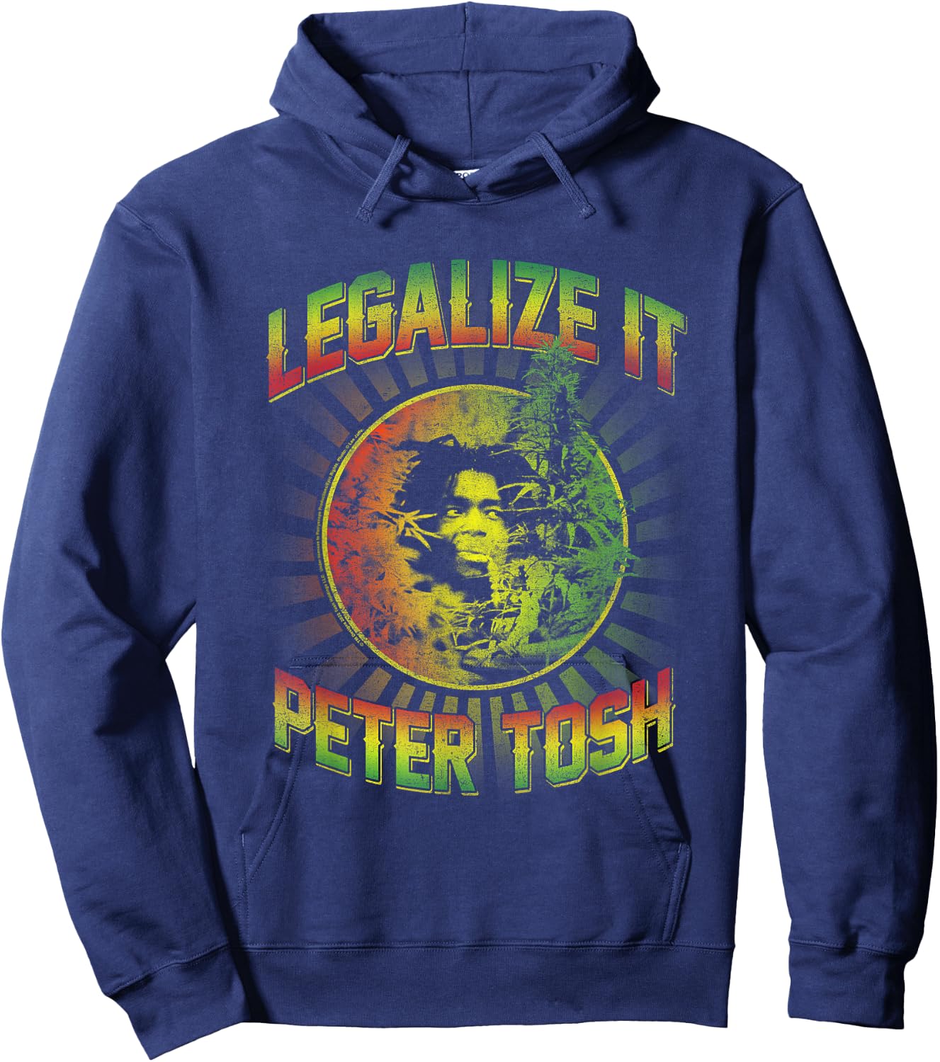 Peter Tosh Legalize It Hoodie - Hoodie | Navy