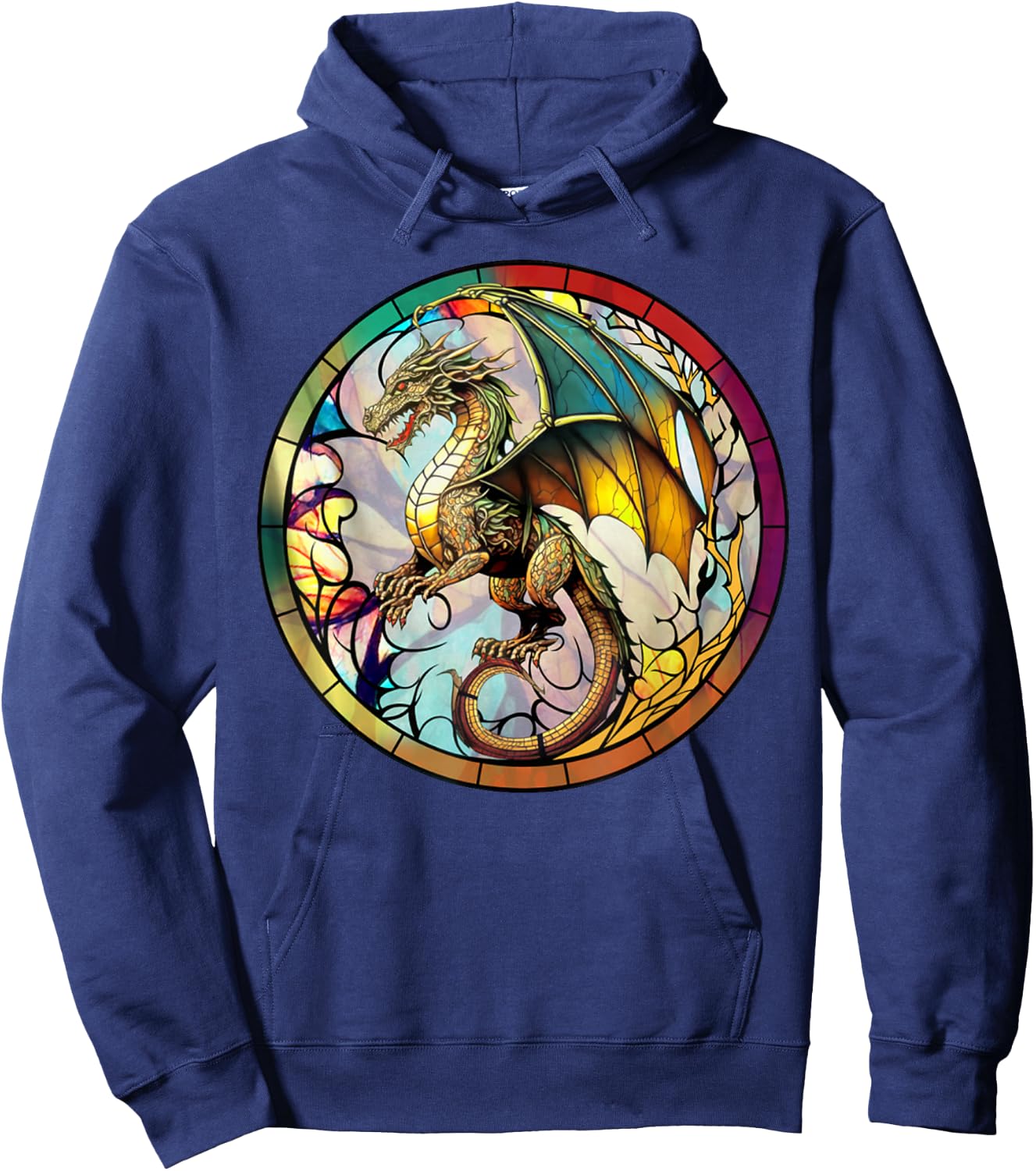 Dragon - Viking Valhalla North Myths Hoodie - Hoodie | Navy