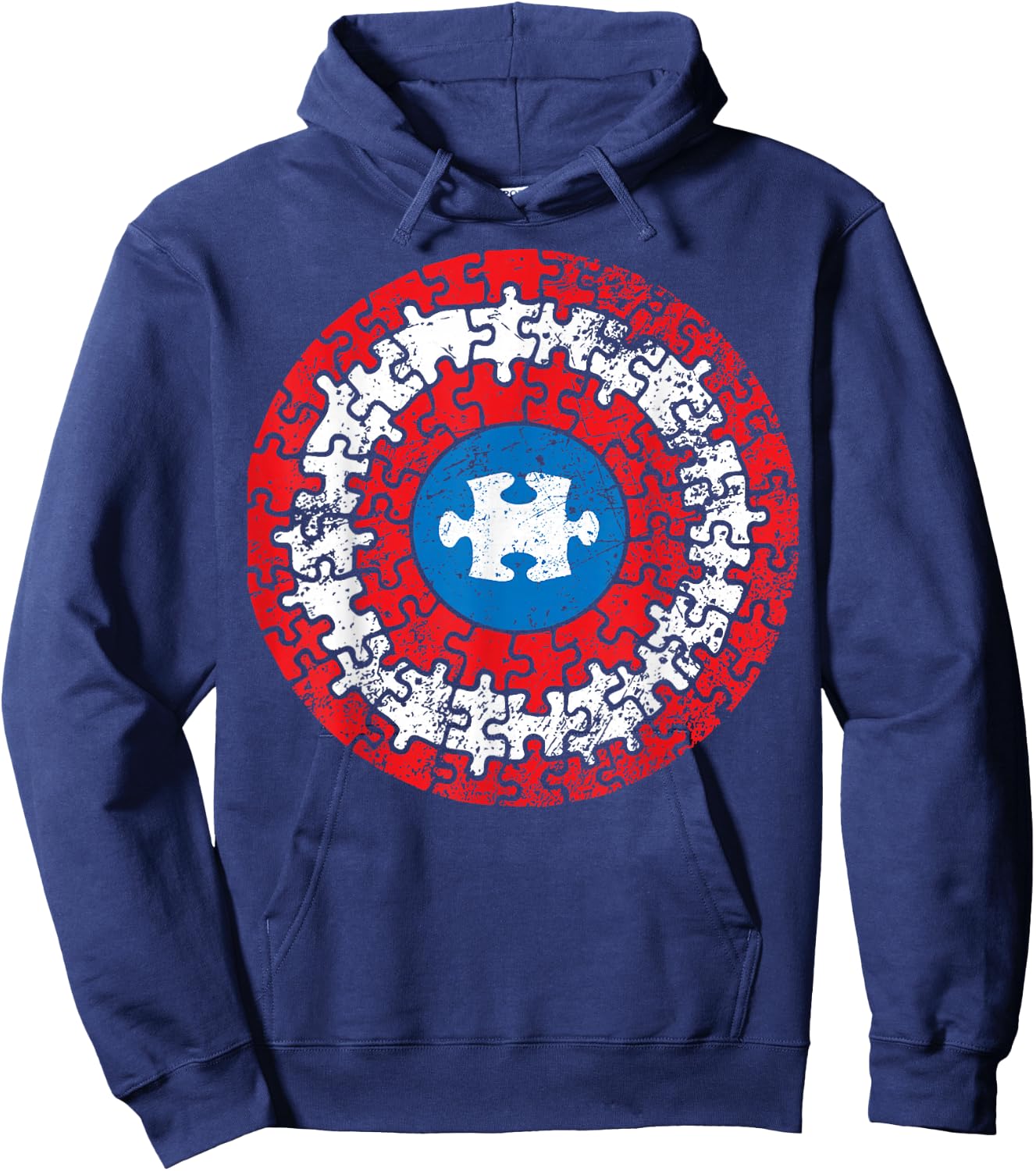 Autism Awareness Captain Shirt Support Autistic Superkid Hoodie - Hoodie | Navy