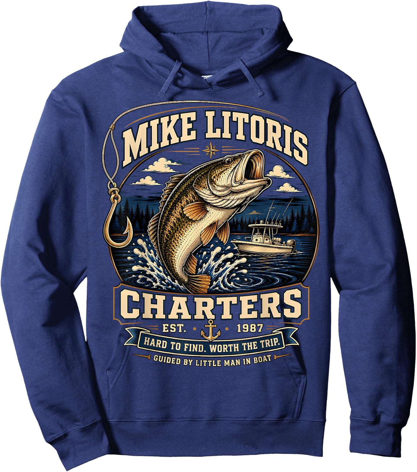 Mike Litoris Funny Adult Humor Innuendo Joke Gag Gifts Hoodie - Hoodie | Navy