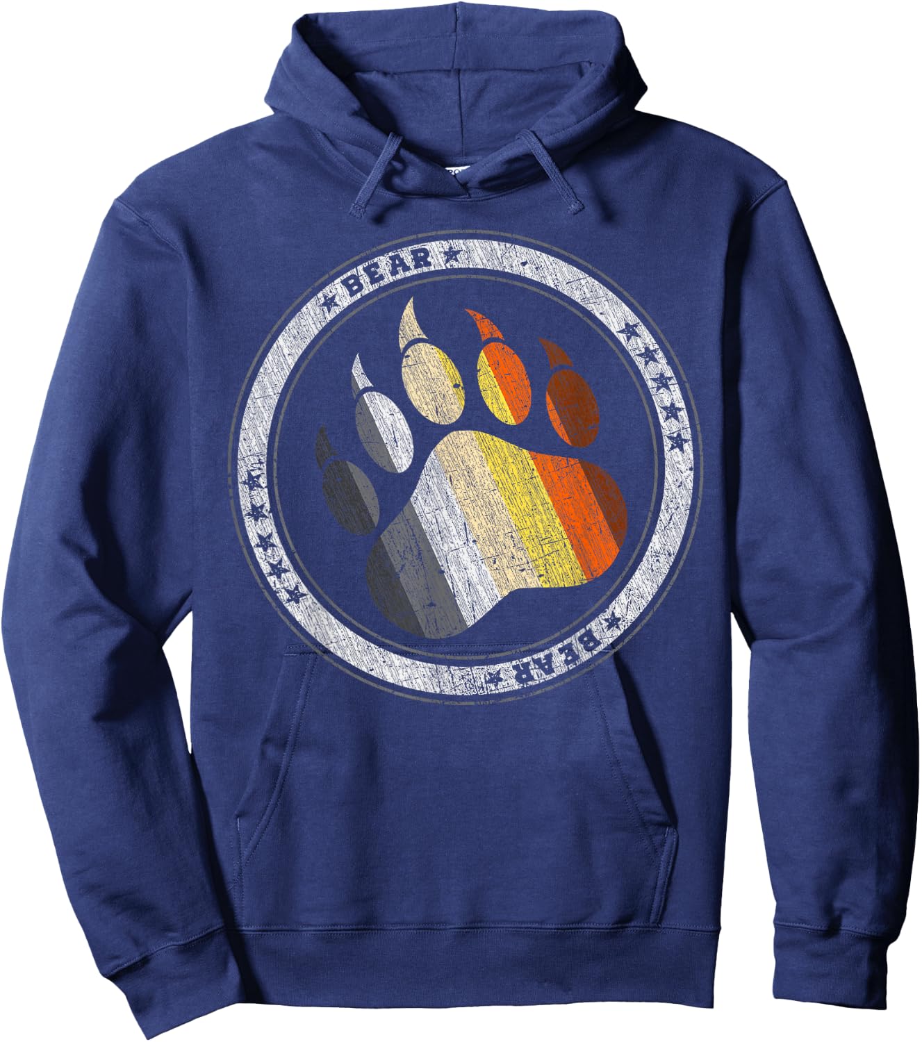 Bärentatze, Bear Community, Bär Gemeinschaft Gay Pride Bear Hoodie - Hoodie | Navy