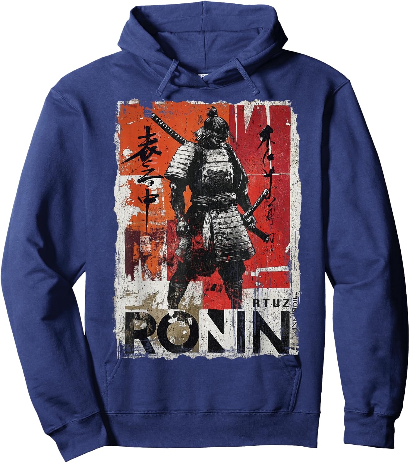 Samurai Sword Katana Ninja Japan Manga Anime Streetwear , black Hoodie - Hoodie | Navy