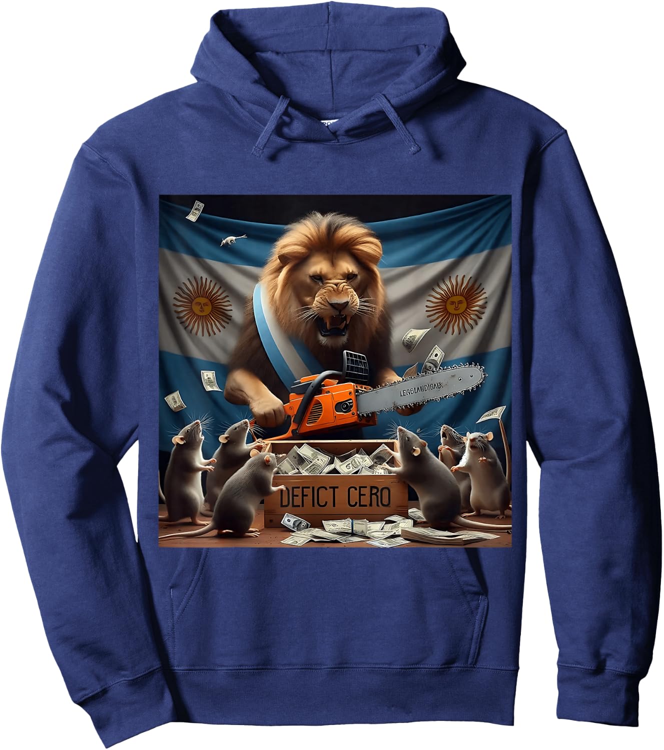 Zero Deficit - Viva la Libertad Carajo - Javier Milei , Black, S Hoodie - Hoodie | Navy