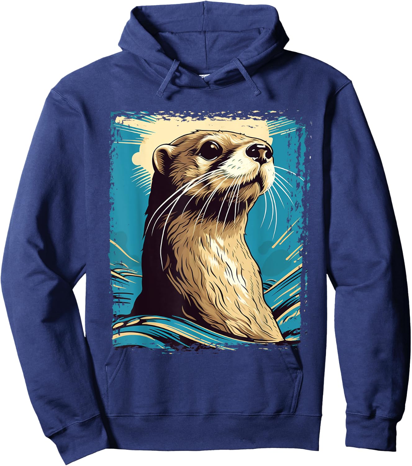 River Otter t shirt for boys & girls Cute Otter Animal Funny Hoodie - Hoodie | Navy