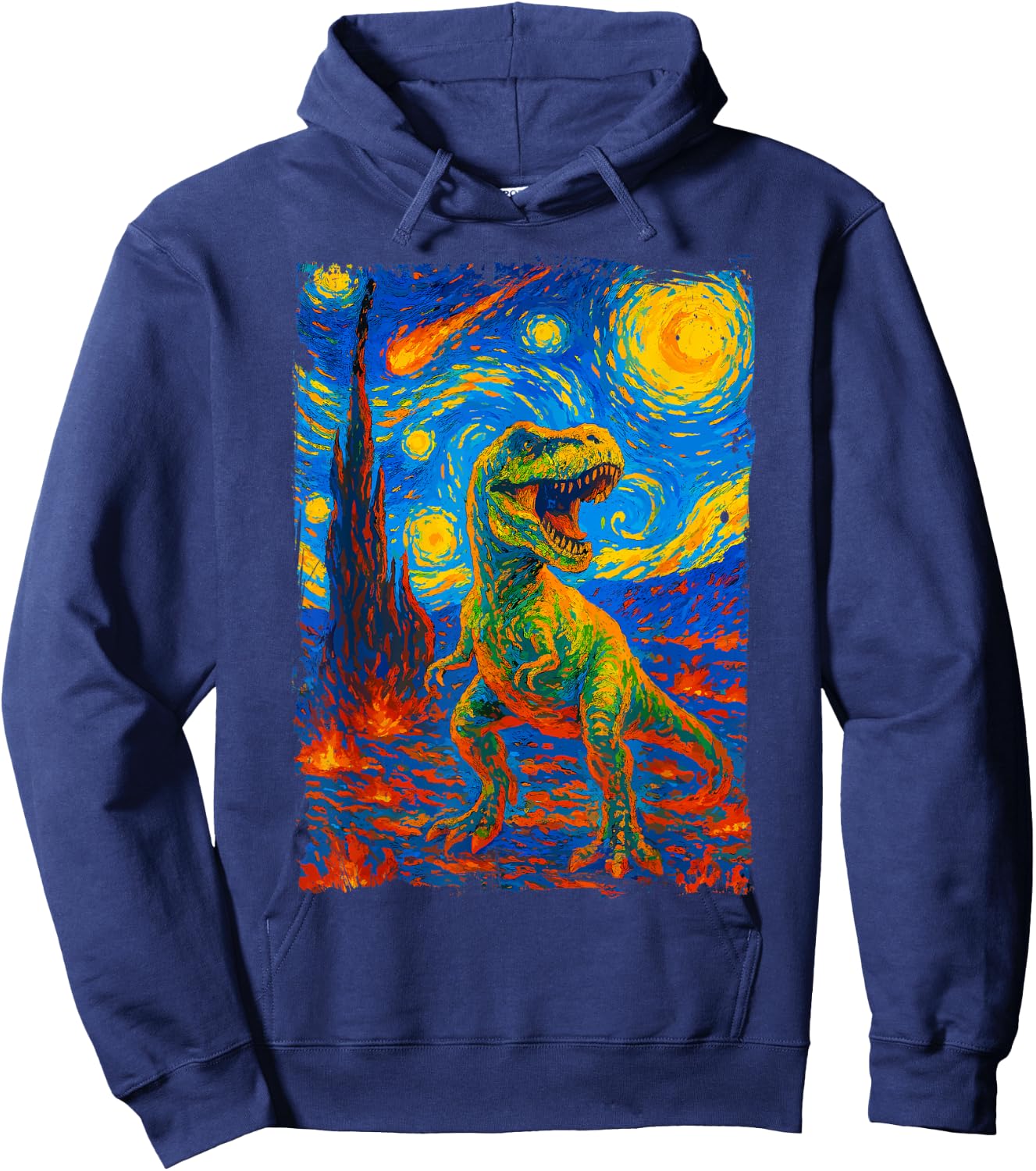 Dinosaur T-Rex Retro Novelty Men Kids Women Funny Dinosaur Hoodie - Hoodie | Navy