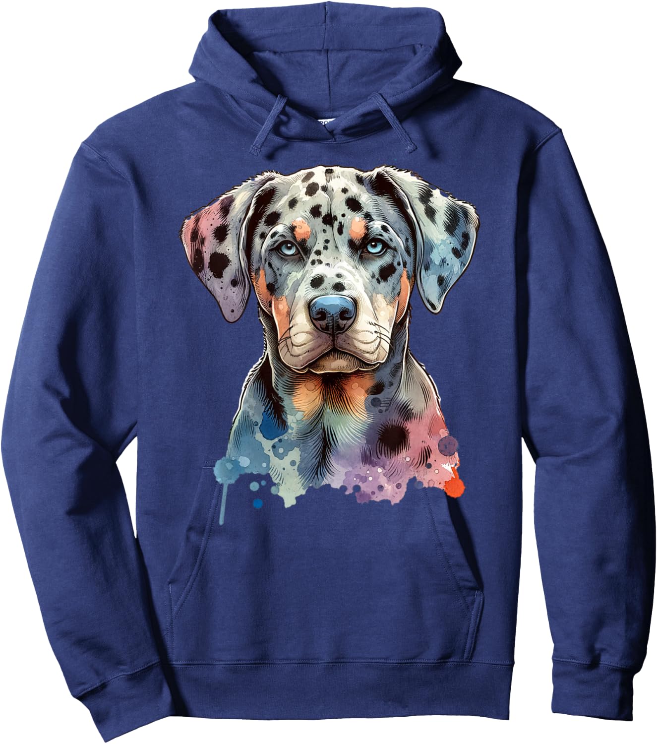 Catahoula Leopard Dog Artwork Hoodie - Hoodie | Navy