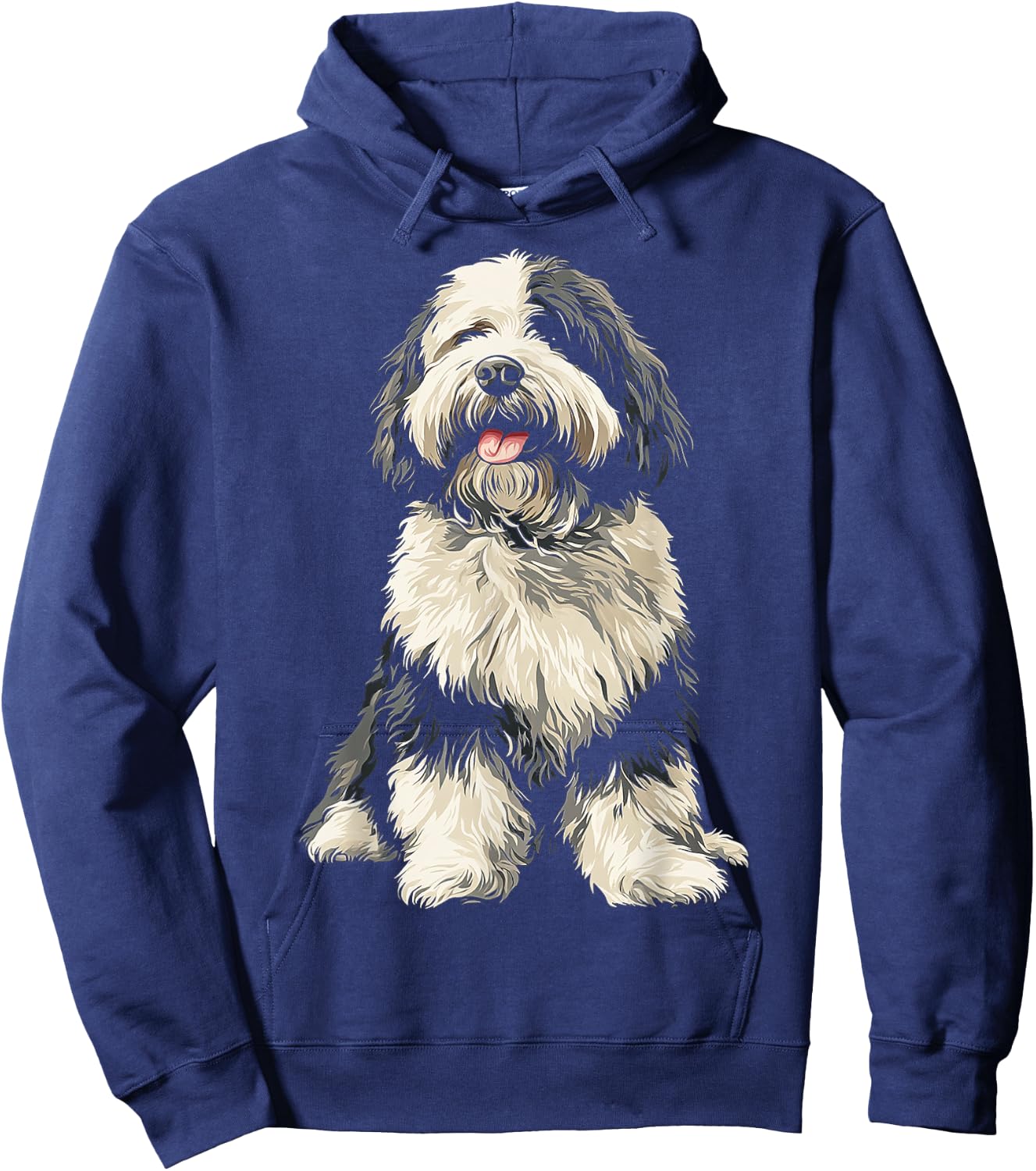 Old English Sheep Dog Dog Pet Artwork Old English Sheep Dog Women Kids Hoodie - Hoodie | Navy