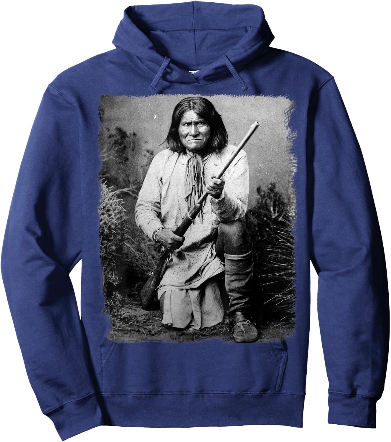 Geronimo t Shirt Warrior Native American Hoodie - Hoodie | Navy