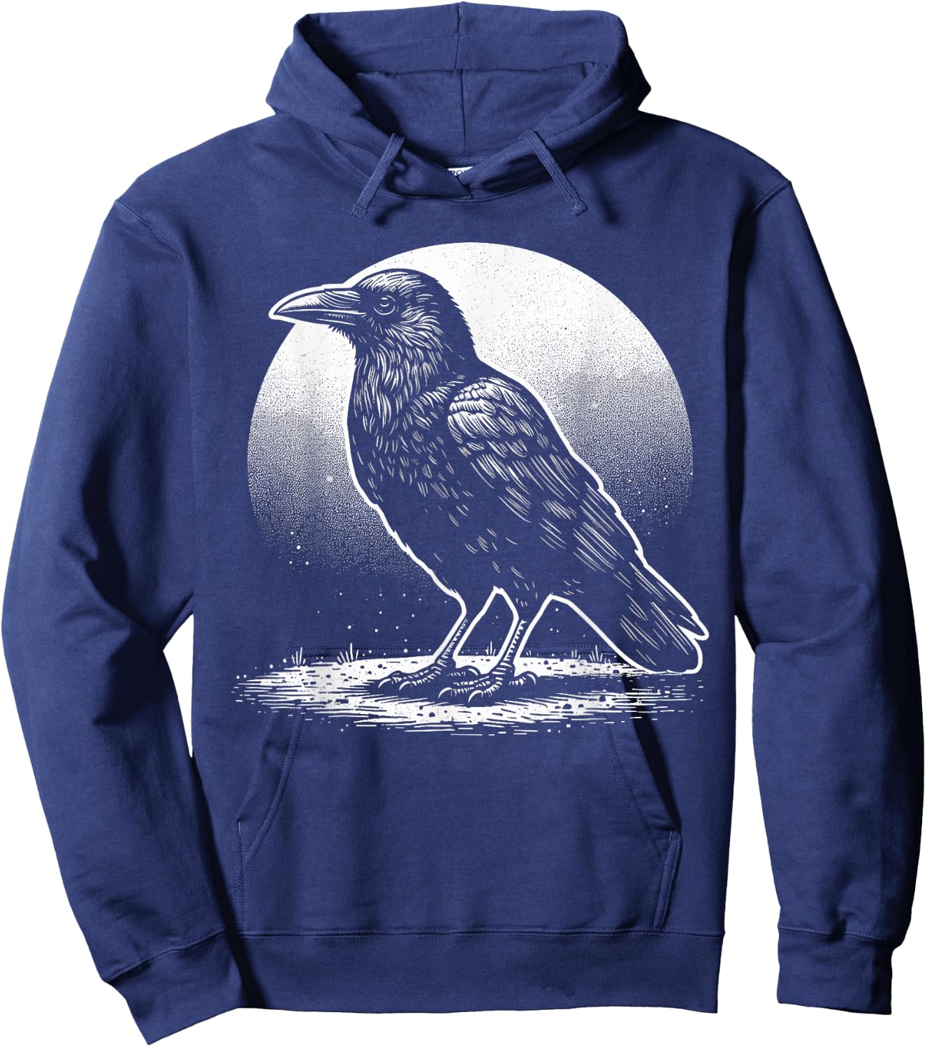 Beautiful Black Crow Raven Bird Hoodie - Hoodie | Navy