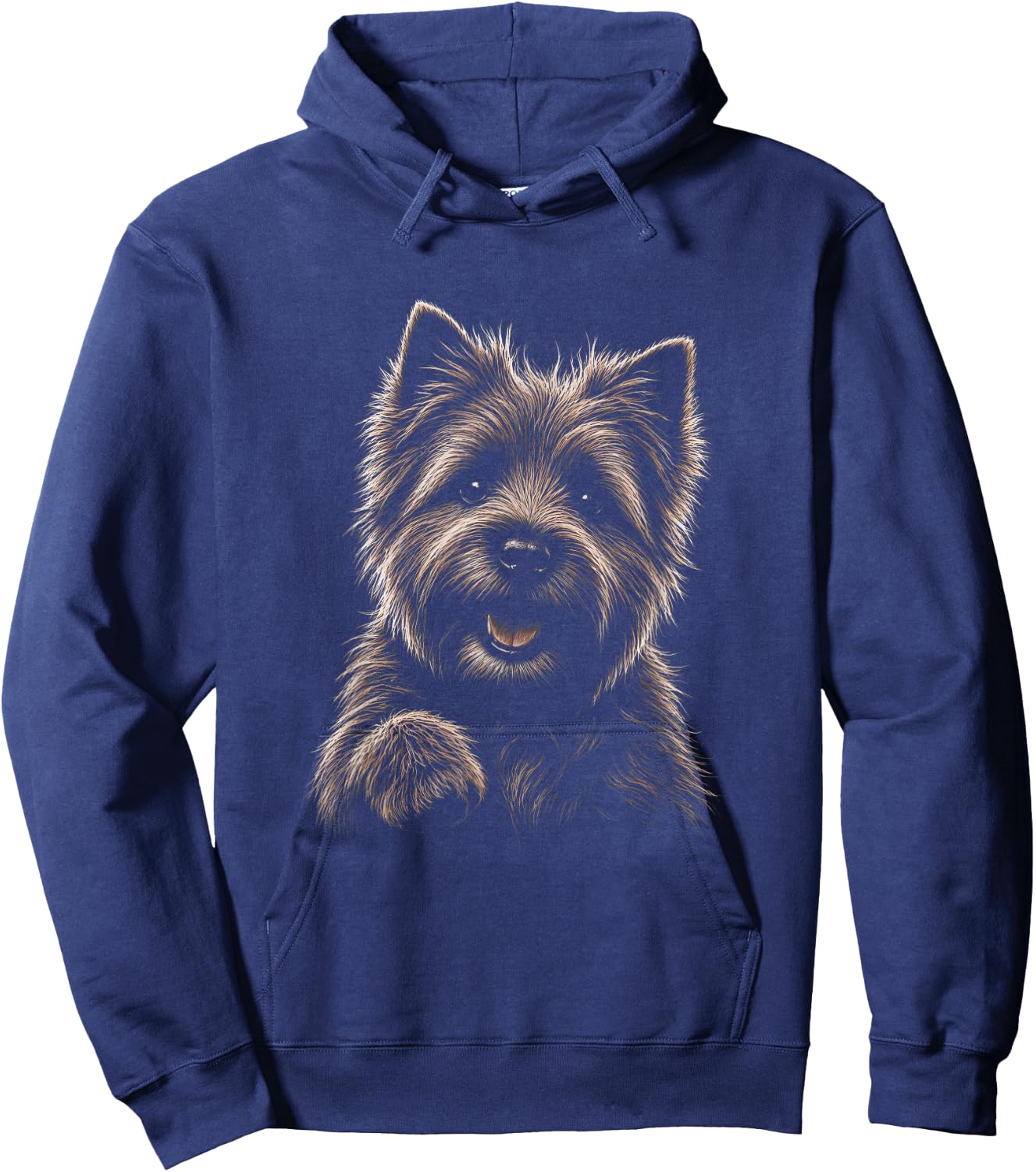 Cairn Terrier Graphic Artwork Design Hoodie - Hoodie | Navy