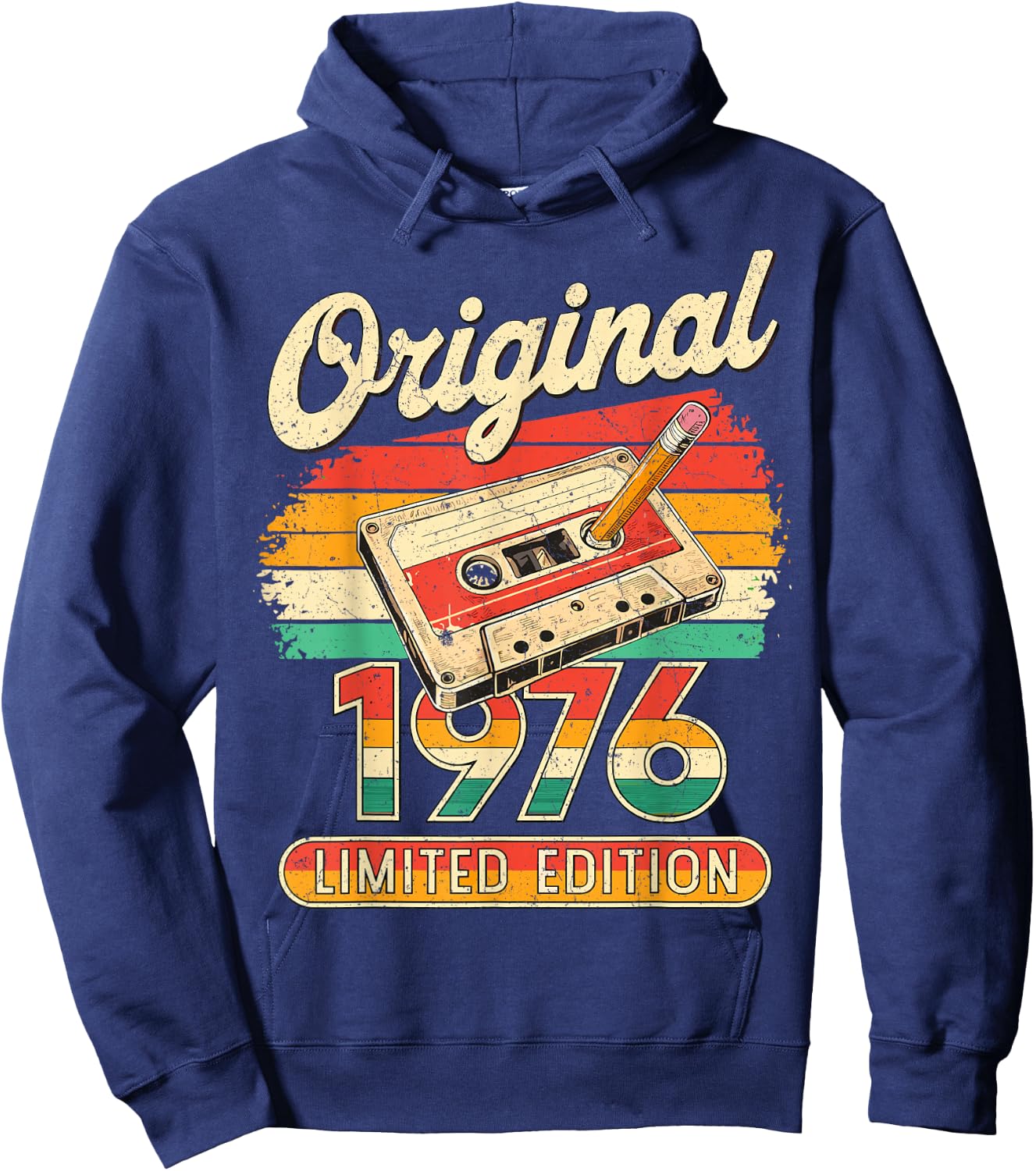50. Geburtstag Mann Frau 50 Jahre Deko 1976 Geschenk Lustig Hoodie - Hoodie | Navy
