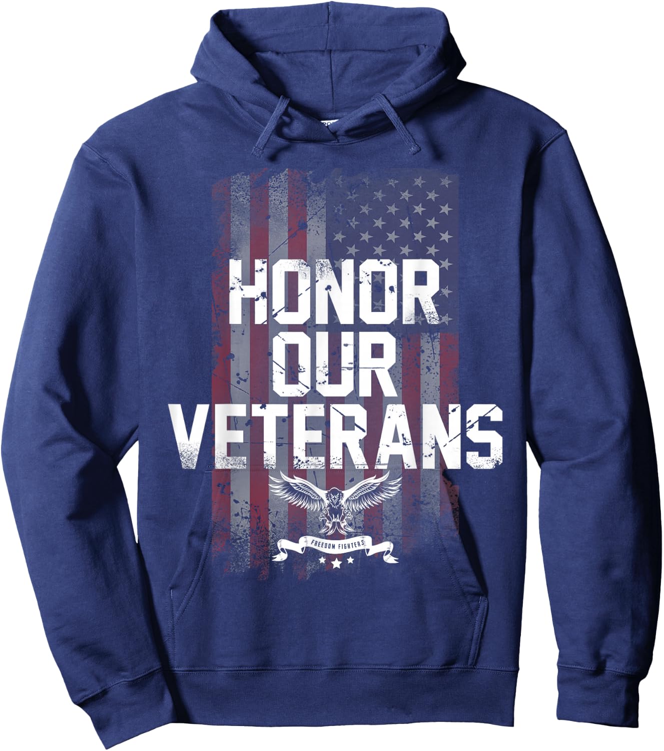 Honor Our Vets Happy Veterans Day Fallen Soldiers Hoodie - Hoodie | Navy