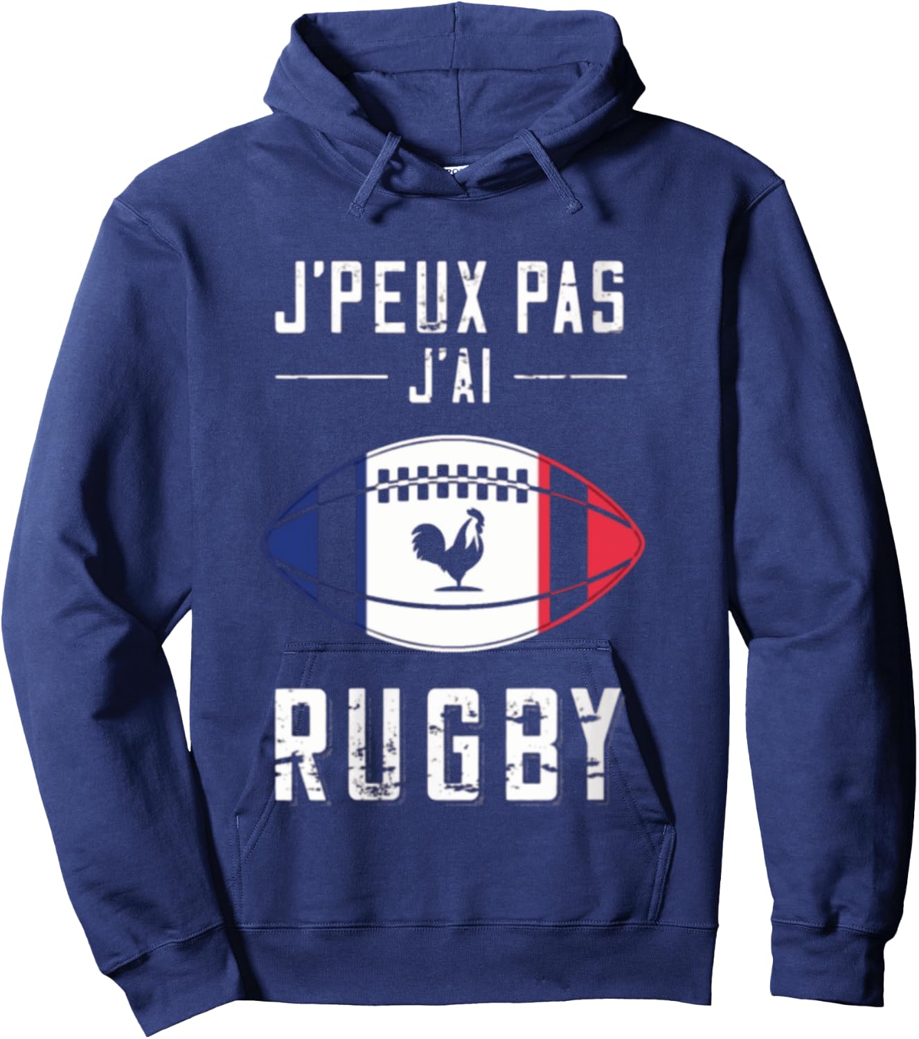 Je Peux Pas J'ai Rugby – Rugby Player Gift, Black, S Hoodie - Hoodie | Navy