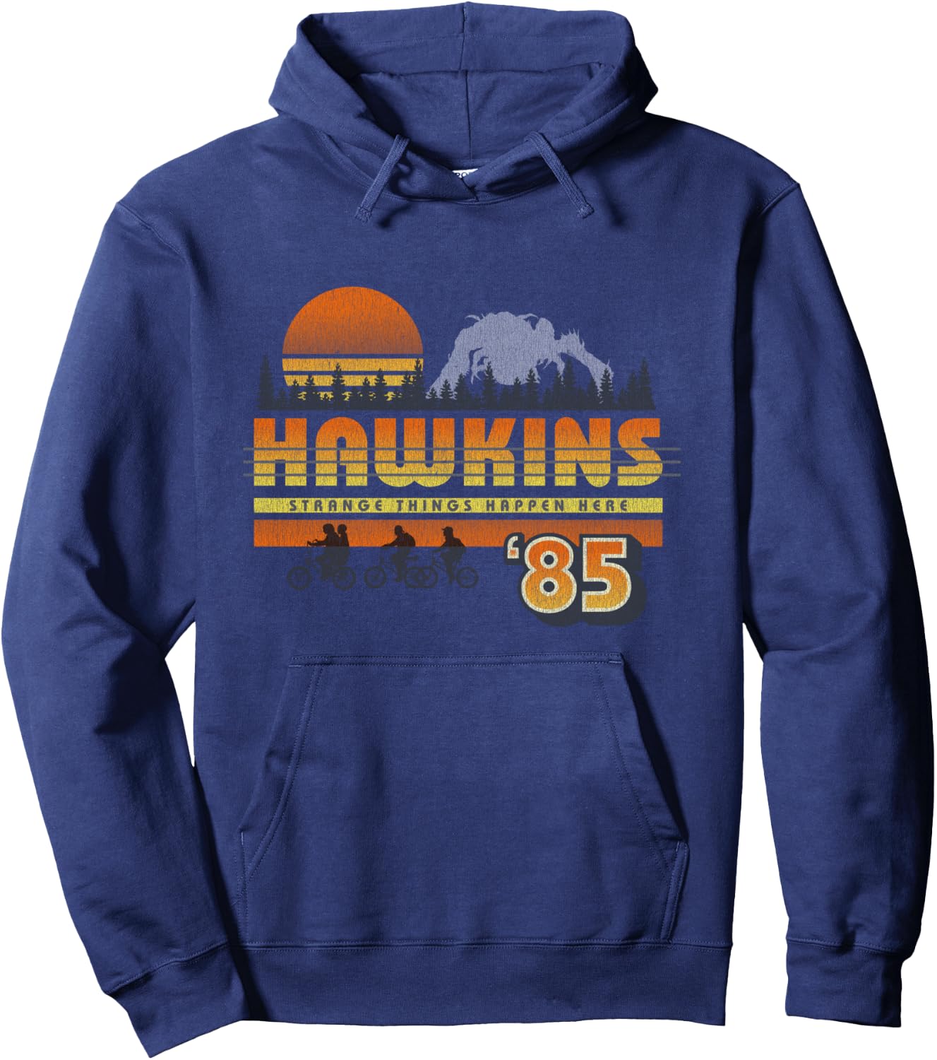 Stranger Things Hawkins Retro 85 Hoodie - Hoodie | Navy