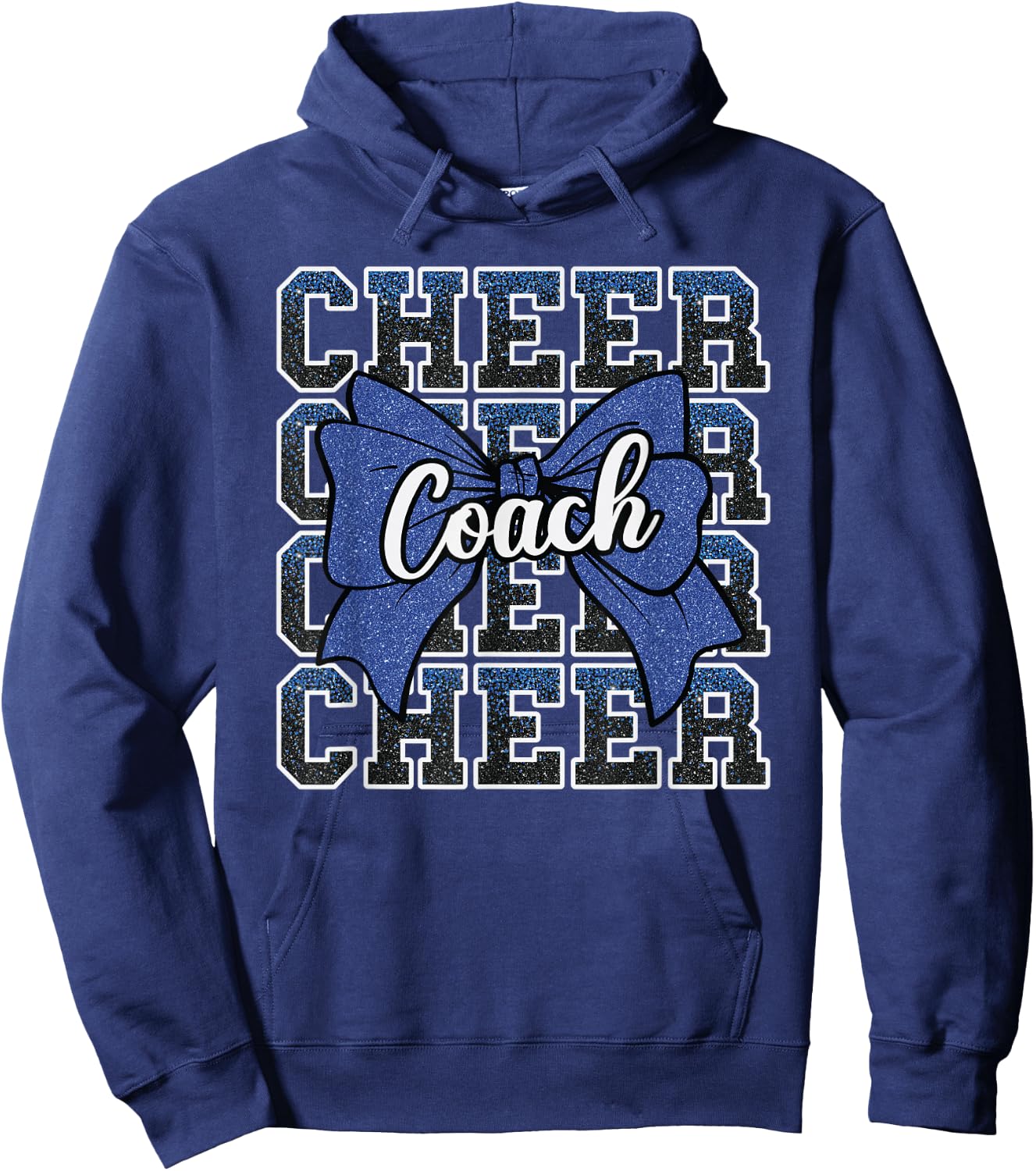Blau Funny Sport Loud Proud Cheer Coach Dad Father's Day Hoodie - Hoodie | Navy