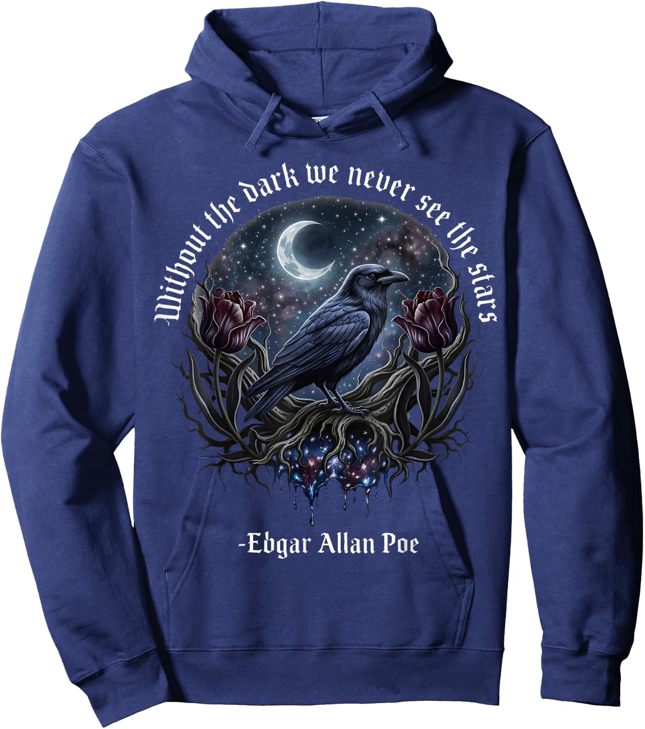 Without The Dark We Never See The Stars Hoodie - Hoodie | Navy