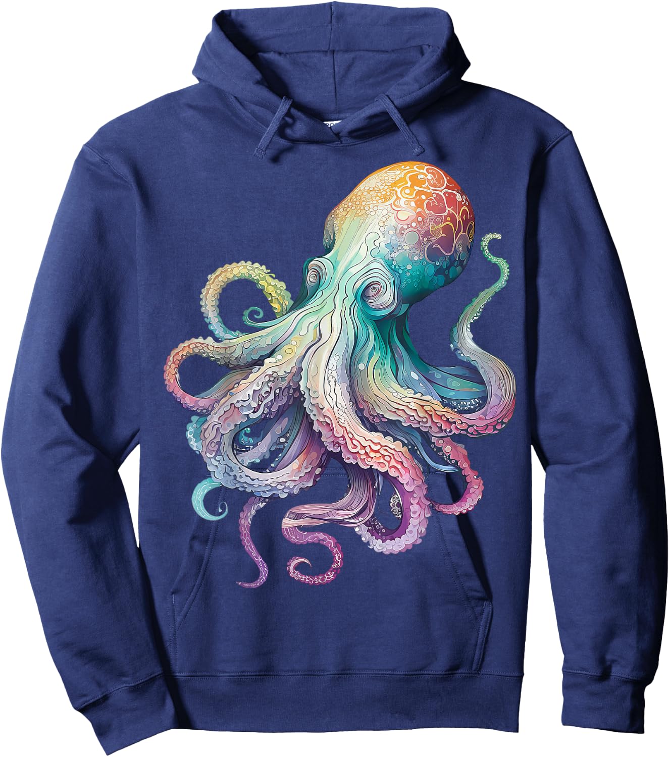 Octopus Beach Lover Ocean Animal Graphic Novelty Hoodie - Hoodie | Navy