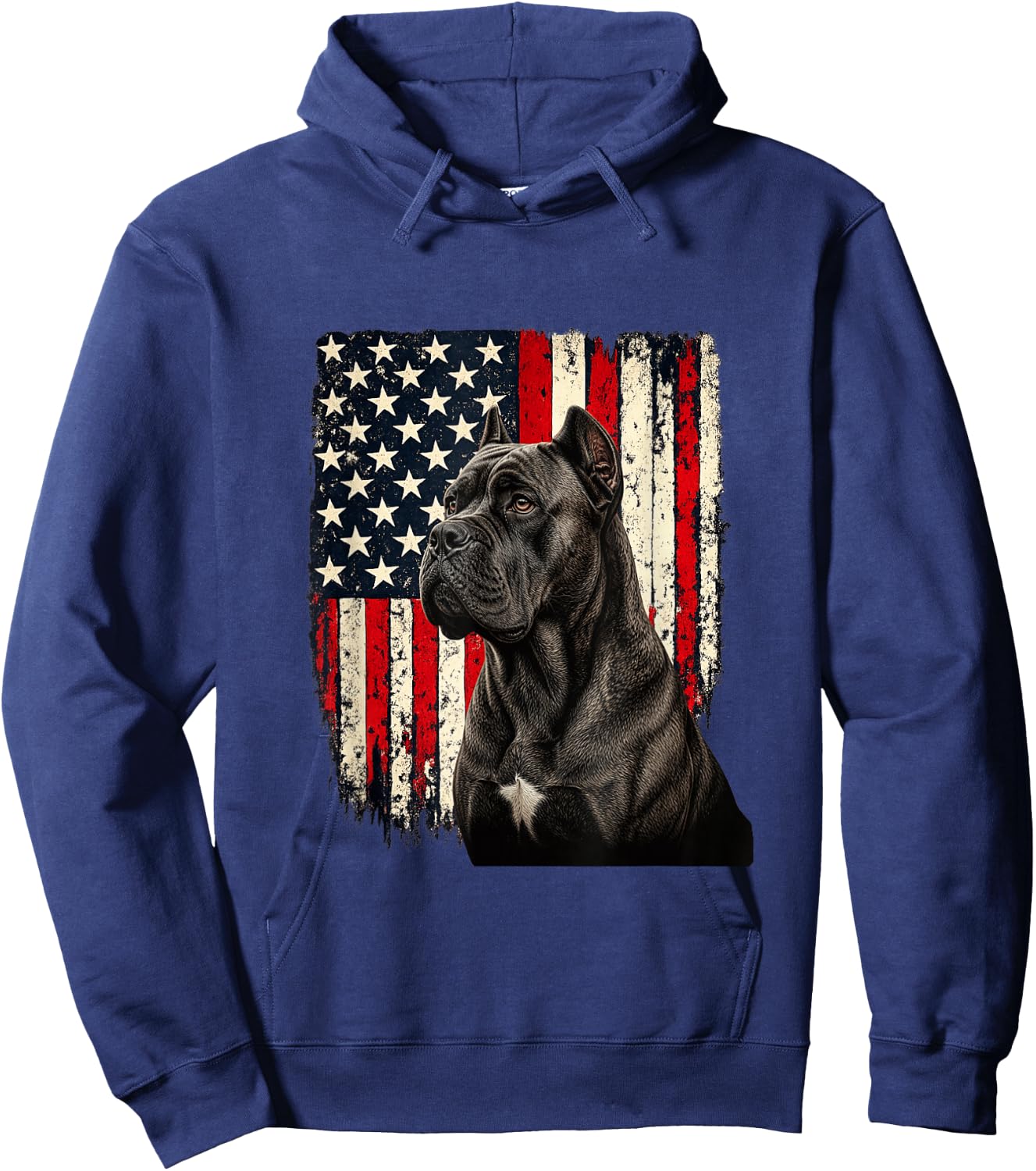 Cane Corso 4th July USA American Flag Cane Corso Lovers Hoodie - Hoodie | Navy