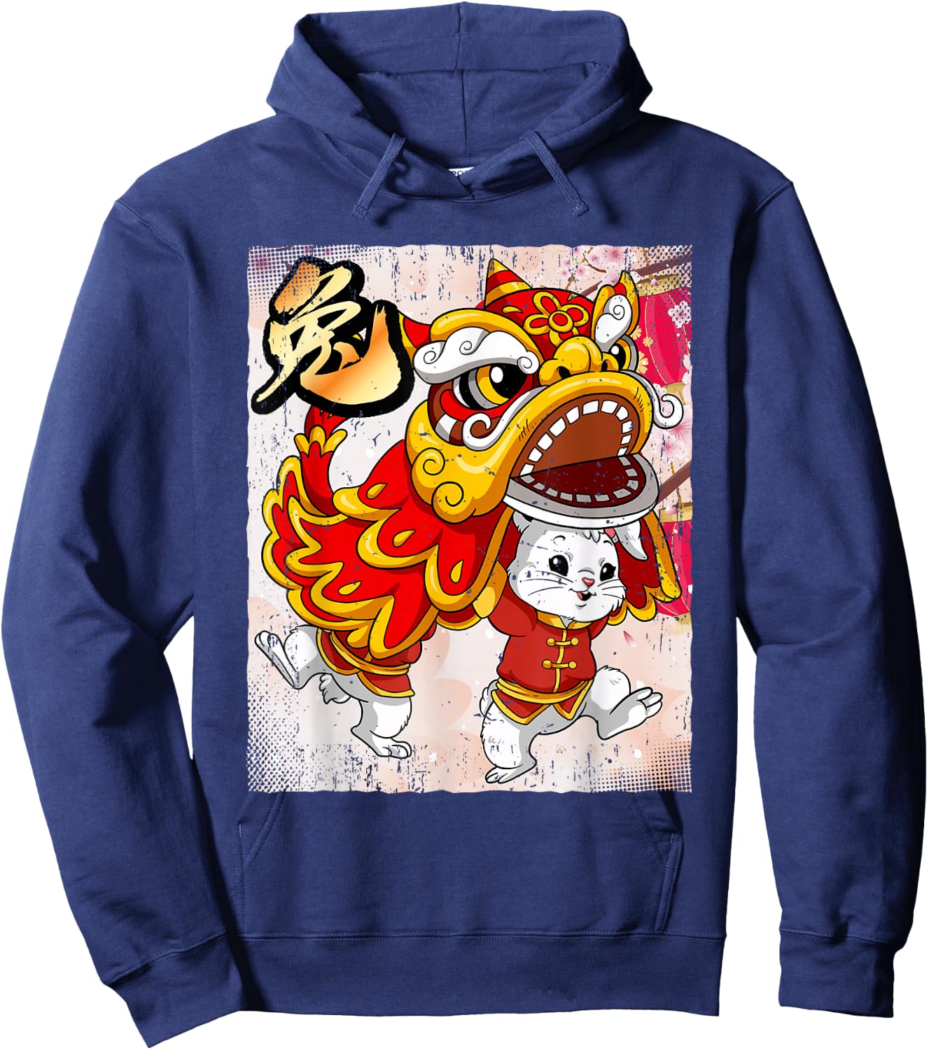 Year Of The Rabbit Chinese Lunar New Year Hoodie - Hoodie | Navy