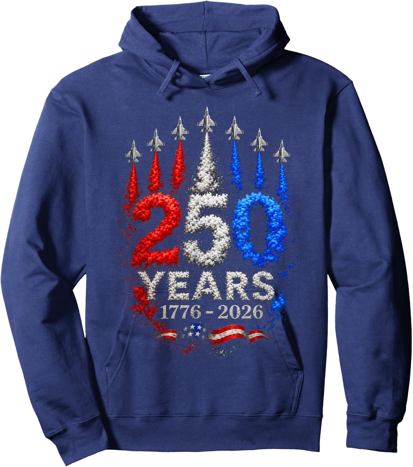 USA America 250 Year Jets Hoodie - Hoodie | Navy