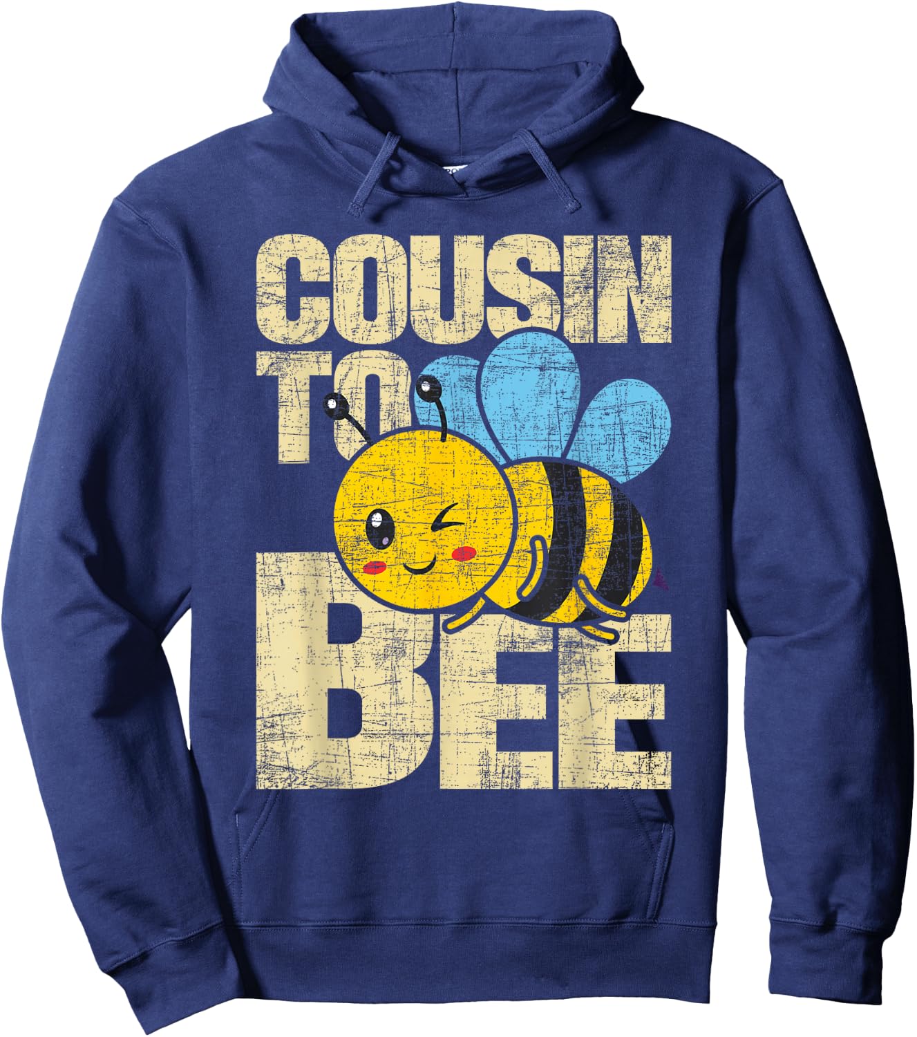 Cousin To Bee - Baby Shower Gender Reveal Matching Family Hoodie - Hoodie | Navy