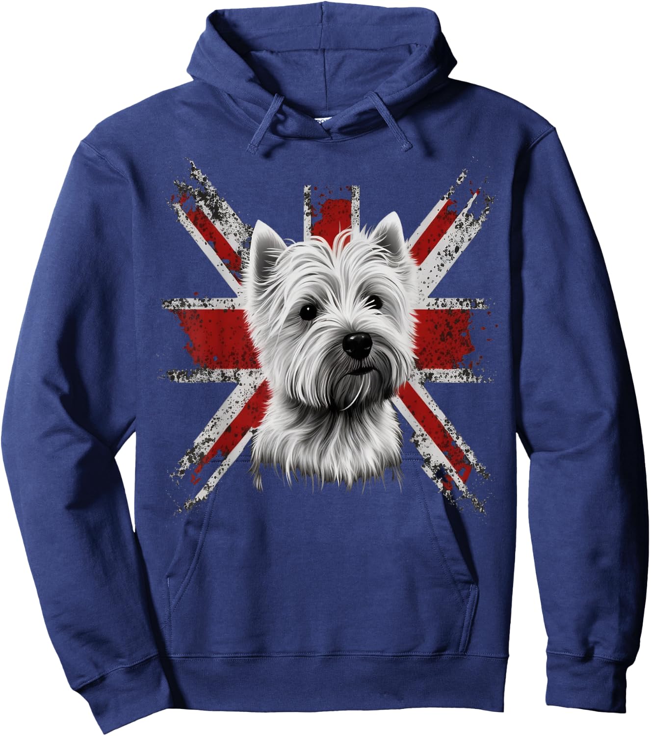 Britisch UK Westie Grossbritannien West Highland White Terrier Hoodie - Hoodie | Navy