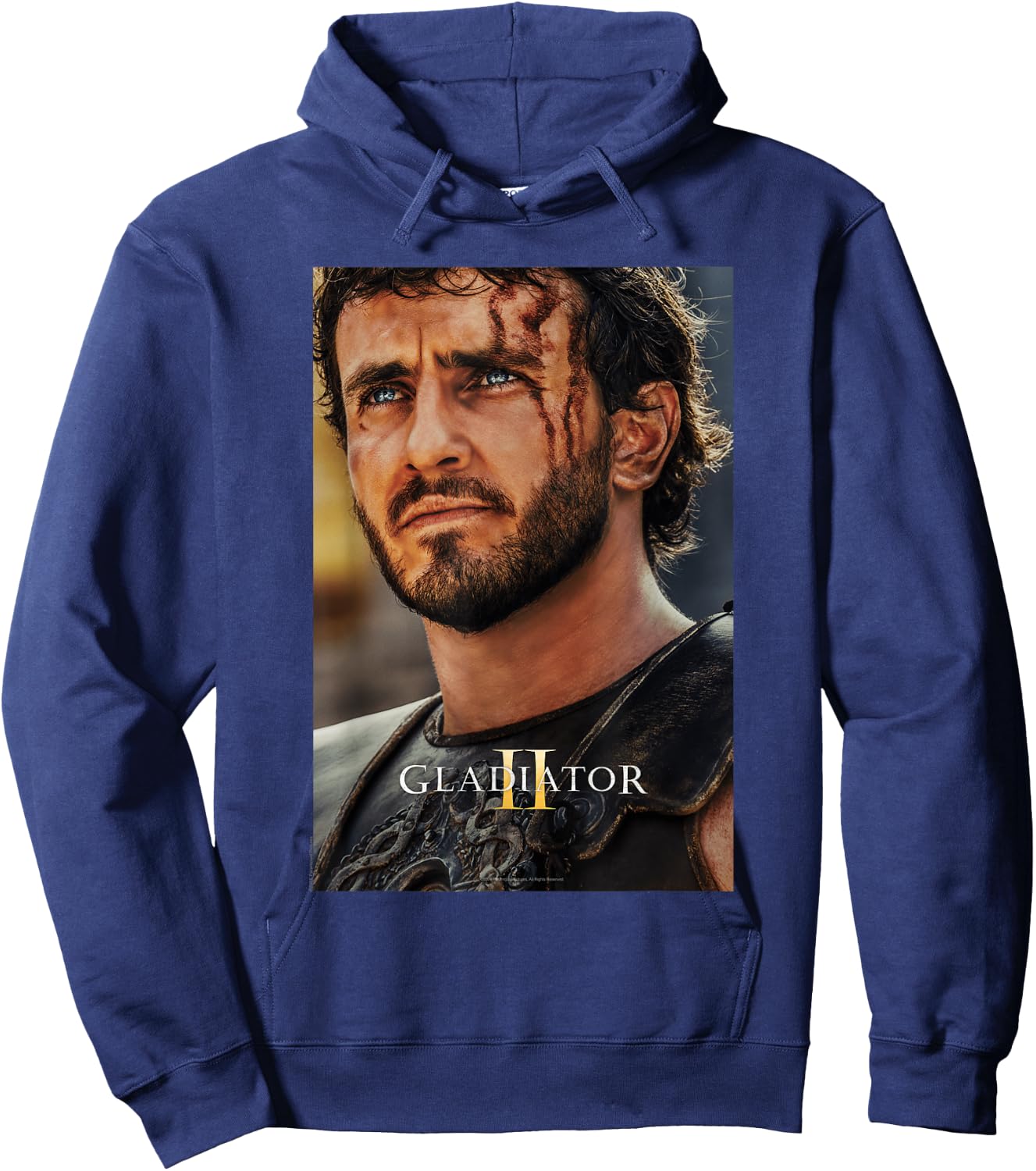 Ripple Junction x Gladiator II Lucius Verus Movie Poster , Black, S Hoodie - Hoodie | Navy