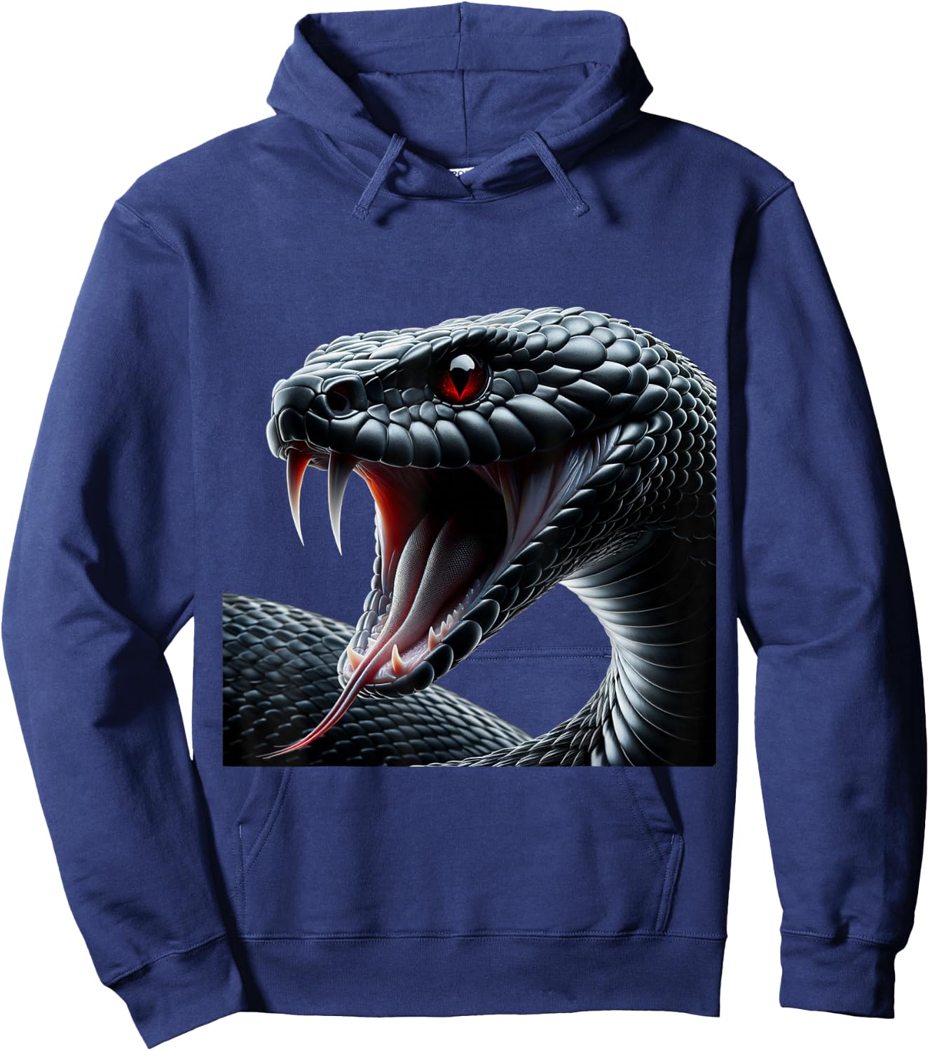 Black Mamba Gothic Shirt Venomous Snake Reptile , Black, S Hoodie - Hoodie | Navy