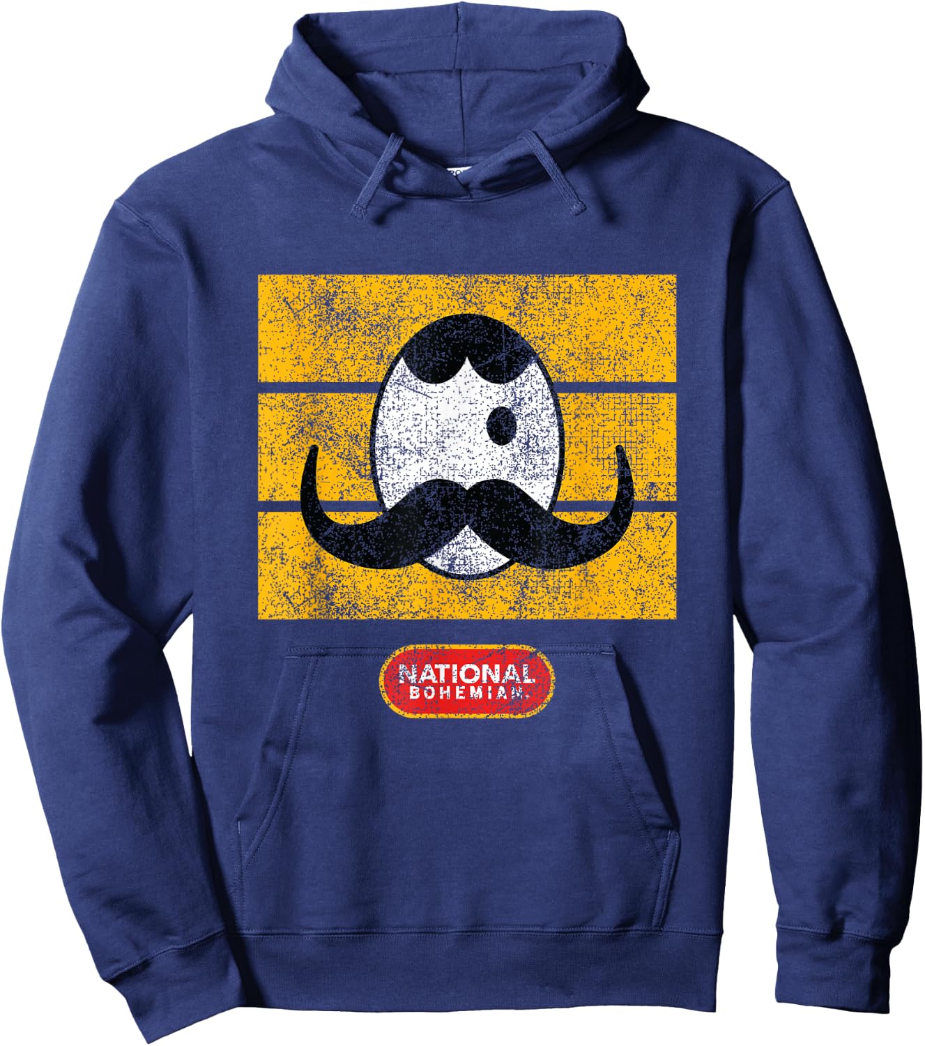National Bohemian Vintage Style - Retro Logo Hoodie - Hoodie | Navy