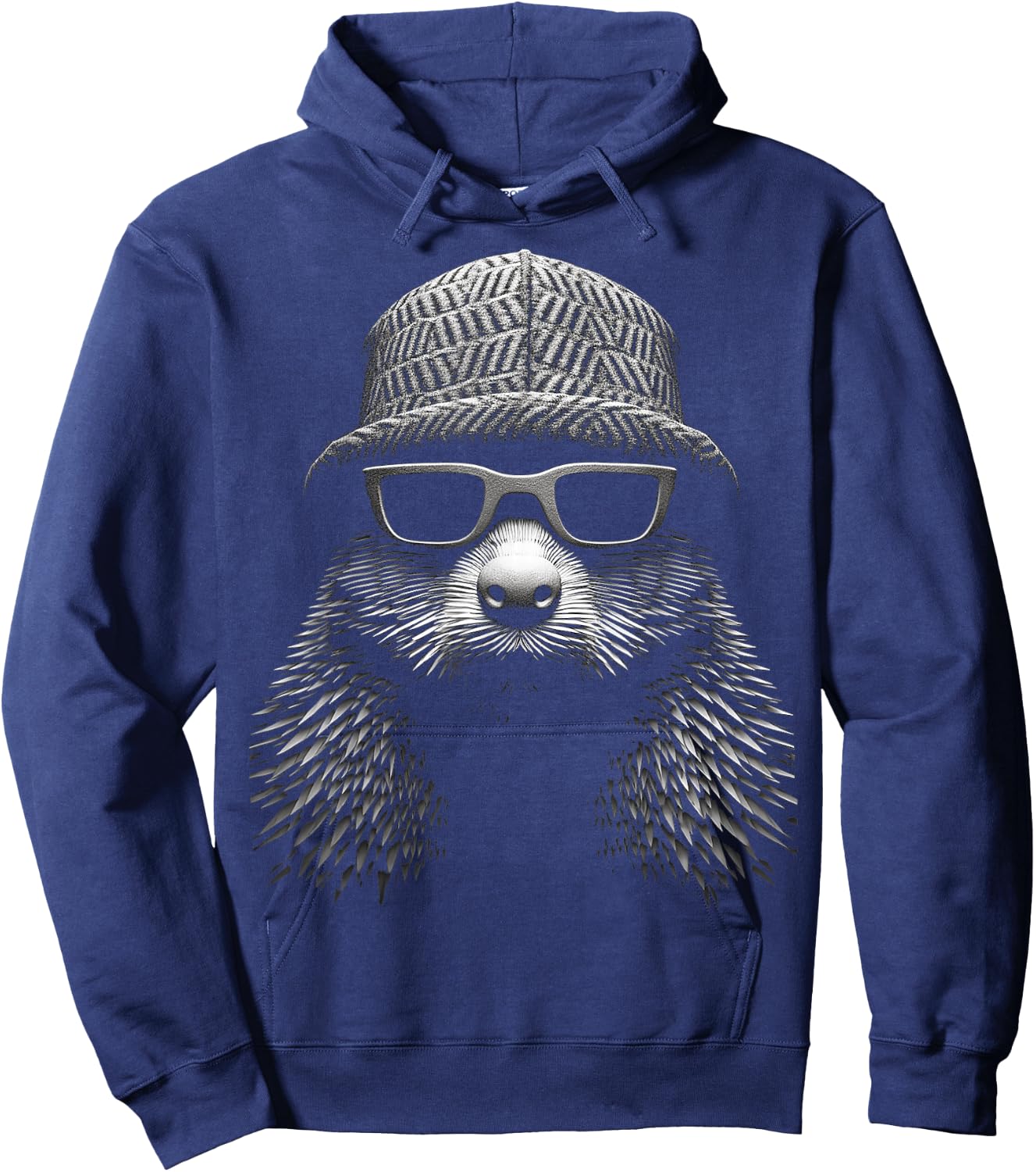 Biber Tier Kunst Portrait Grafik Motiv Biber Hoodie - Hoodie | Navy