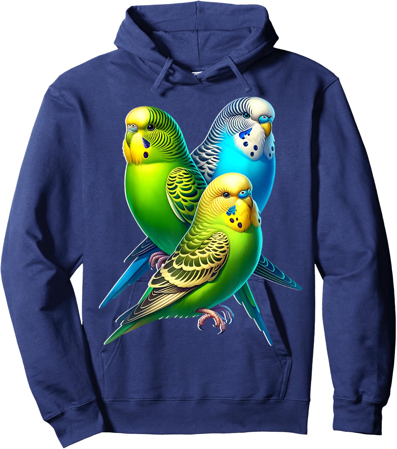 Funny Sayings Budgie , black Hoodie - Hoodie | Navy