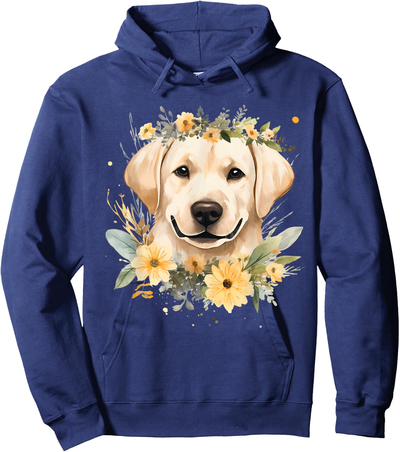 Watercolor Labrador Labbi Hoodie - Hoodie | Navy