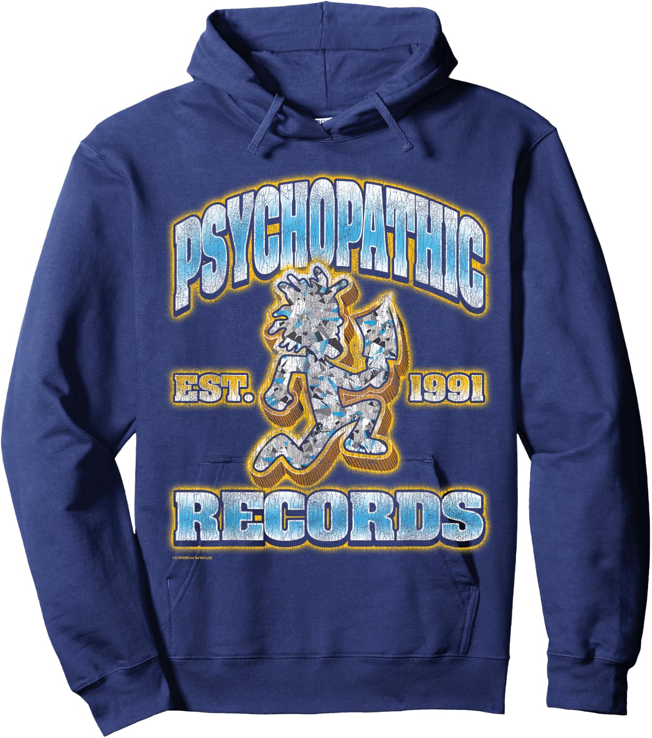 ICP Psychopathic Records Diamond Hatchetman 1991 Music Hoodie - Hoodie | Navy