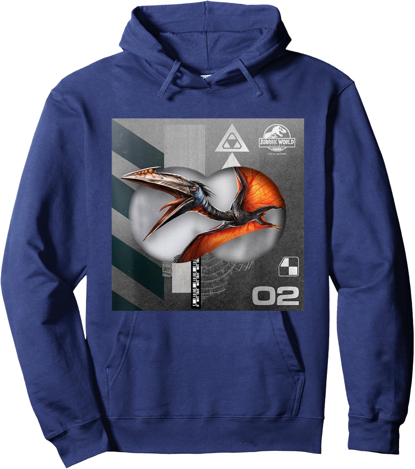 Jurassic World Rebirth Quetzalcoatlus in Flight Hoodie - Hoodie | Navy