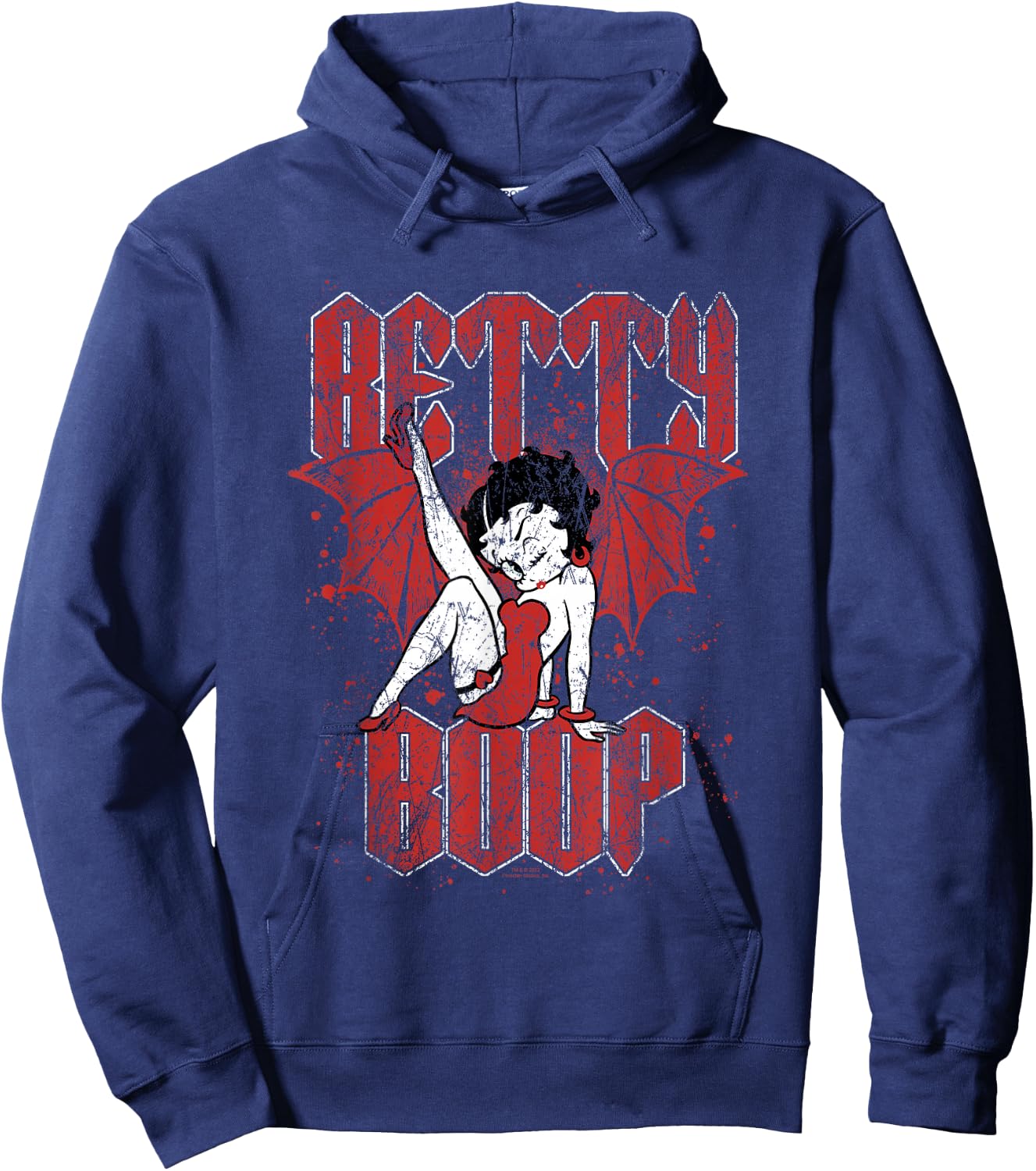 Betty Boop Betty with Wings Hoodie - Hoodie | Navy