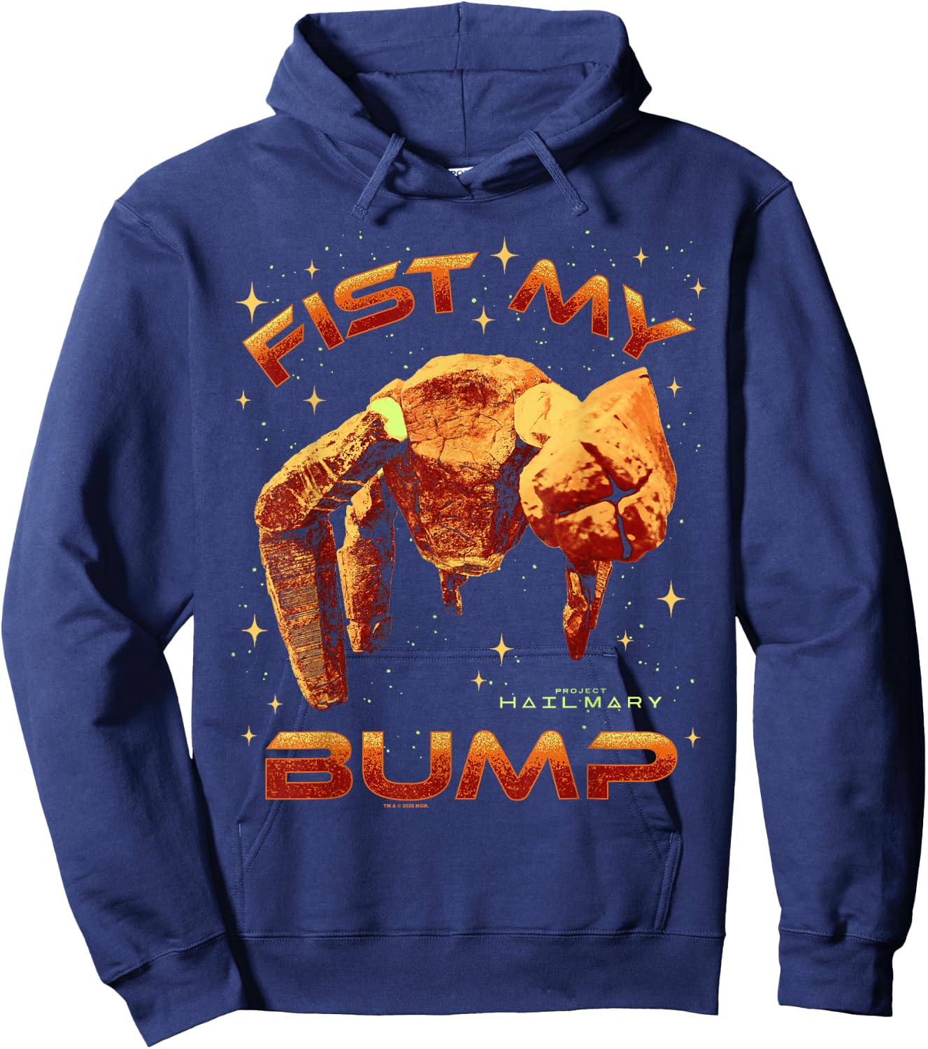 Project Hail Mary Fist My Bump Rocky The Alien Poster Hoodie - Hoodie | Navy