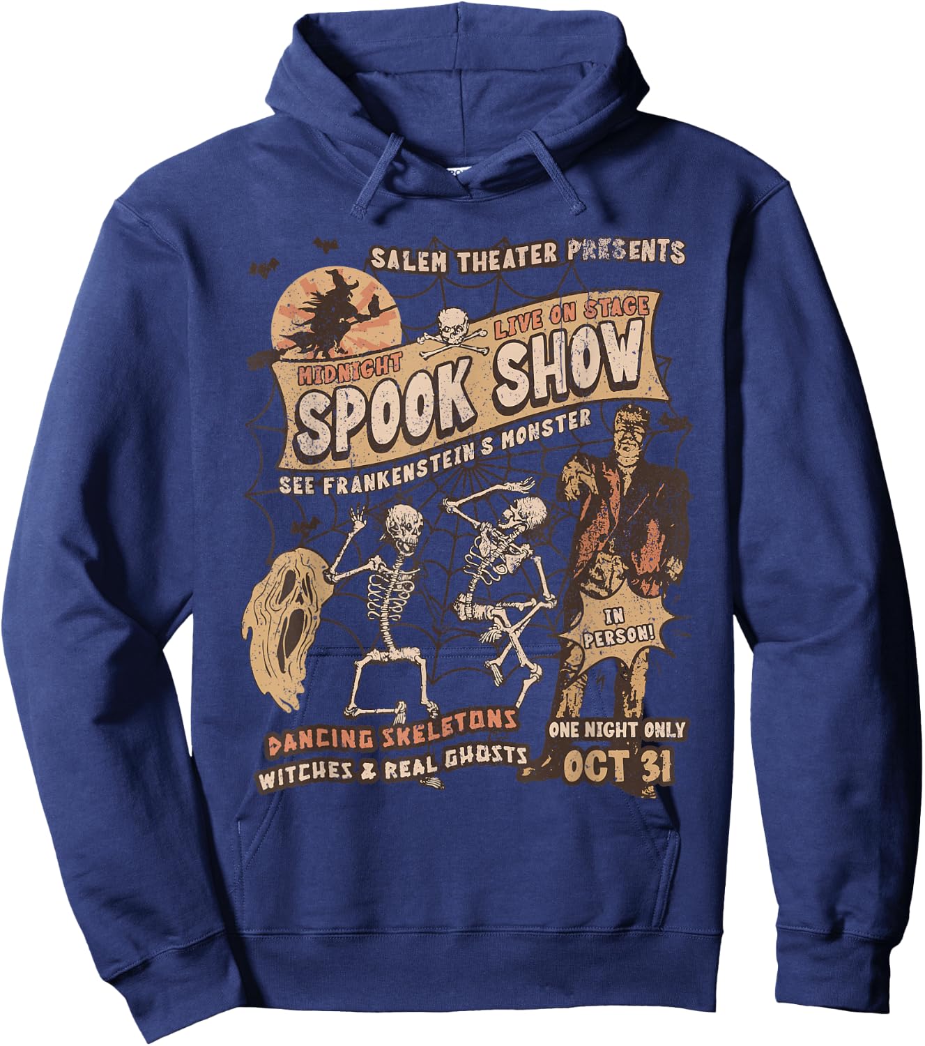 Punk Rock Monster Mummy Horror Movie Fan Halloween Ghosts Hoodie - Hoodie | Navy