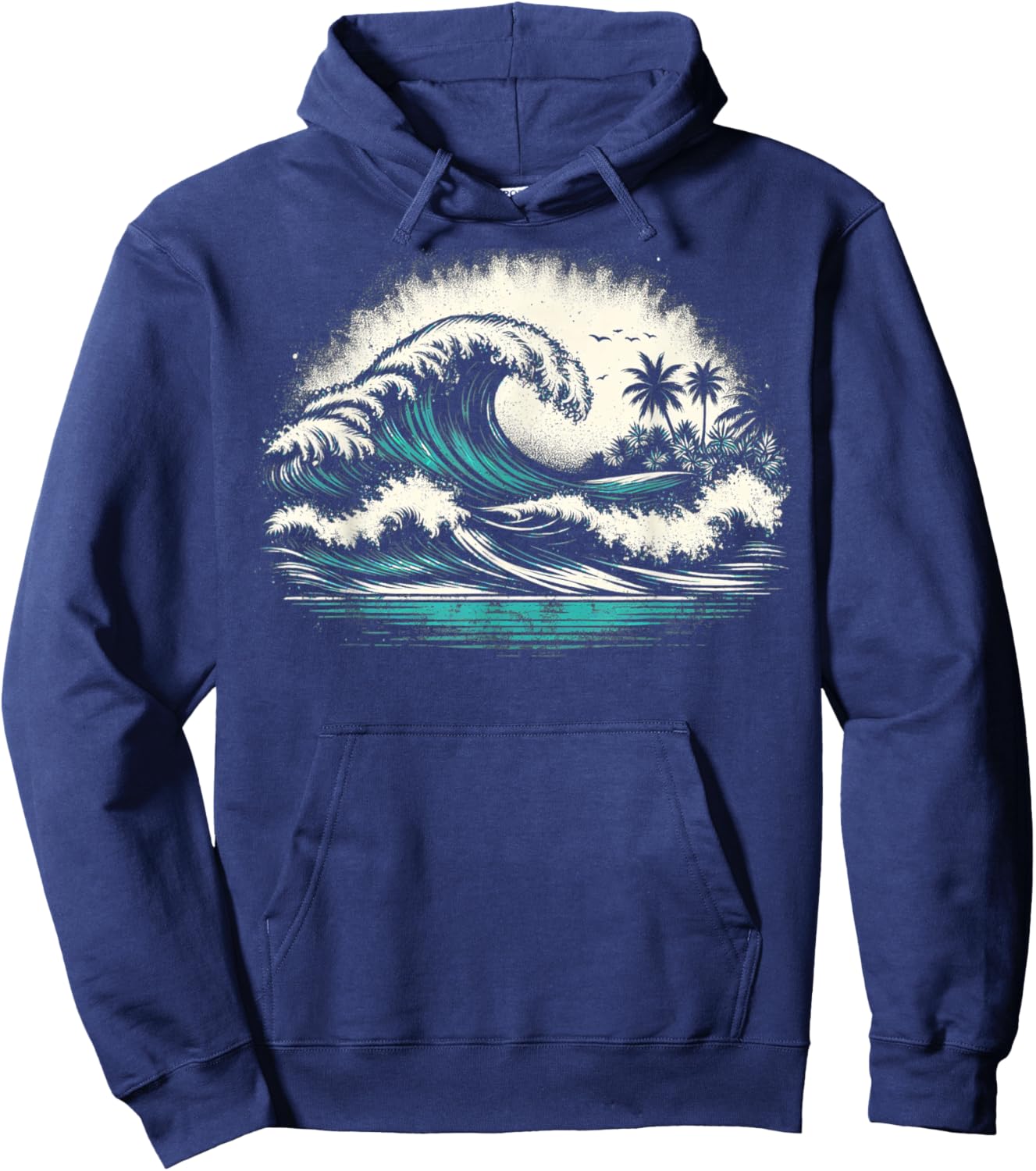 Ocean Wave Hoodie - Hoodie | Navy